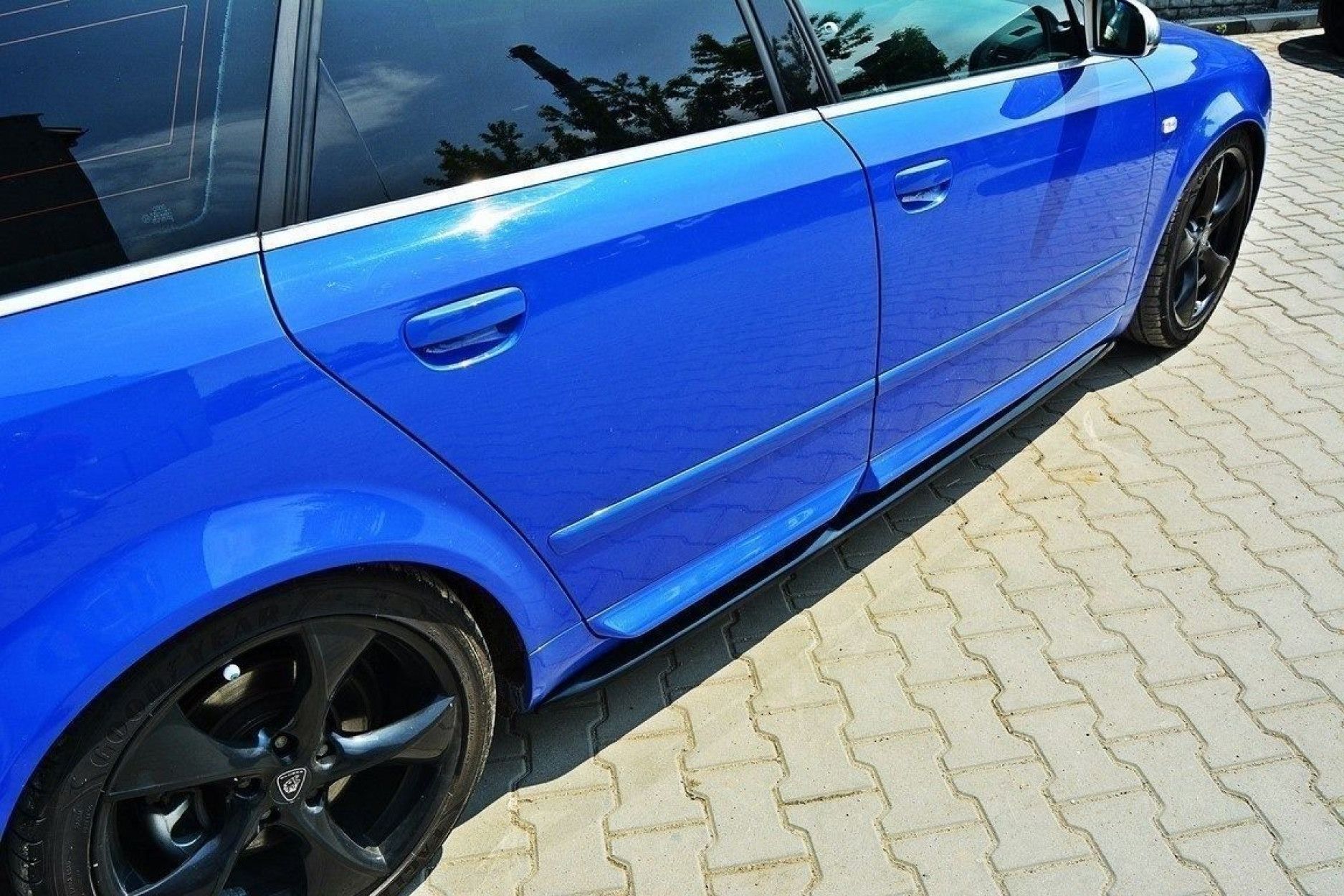 Maxton Design ABS Seitenschweller für Audi A4 B7 S4|RS4 S-Line schwarz hochglanz (5) 