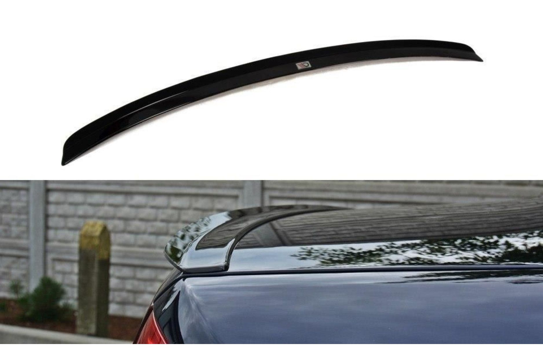 Maxton Design ABS Spoiler Aufsatz für Audi A8 D3 S8 schwarz hochglanz