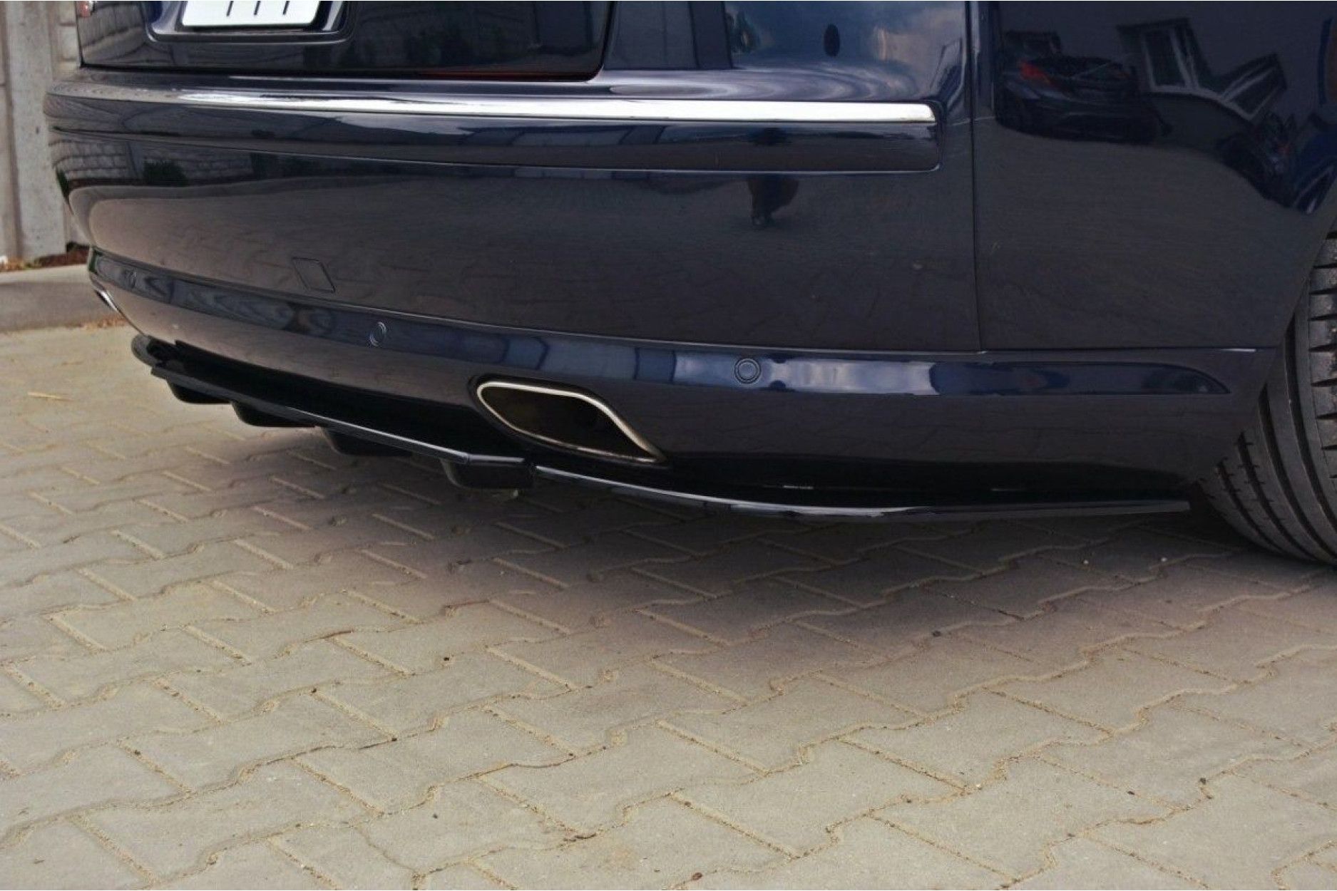 Maxton Design ABS Diffusor für Audi A8 D3 S8 schwarz hochglanz (2) 