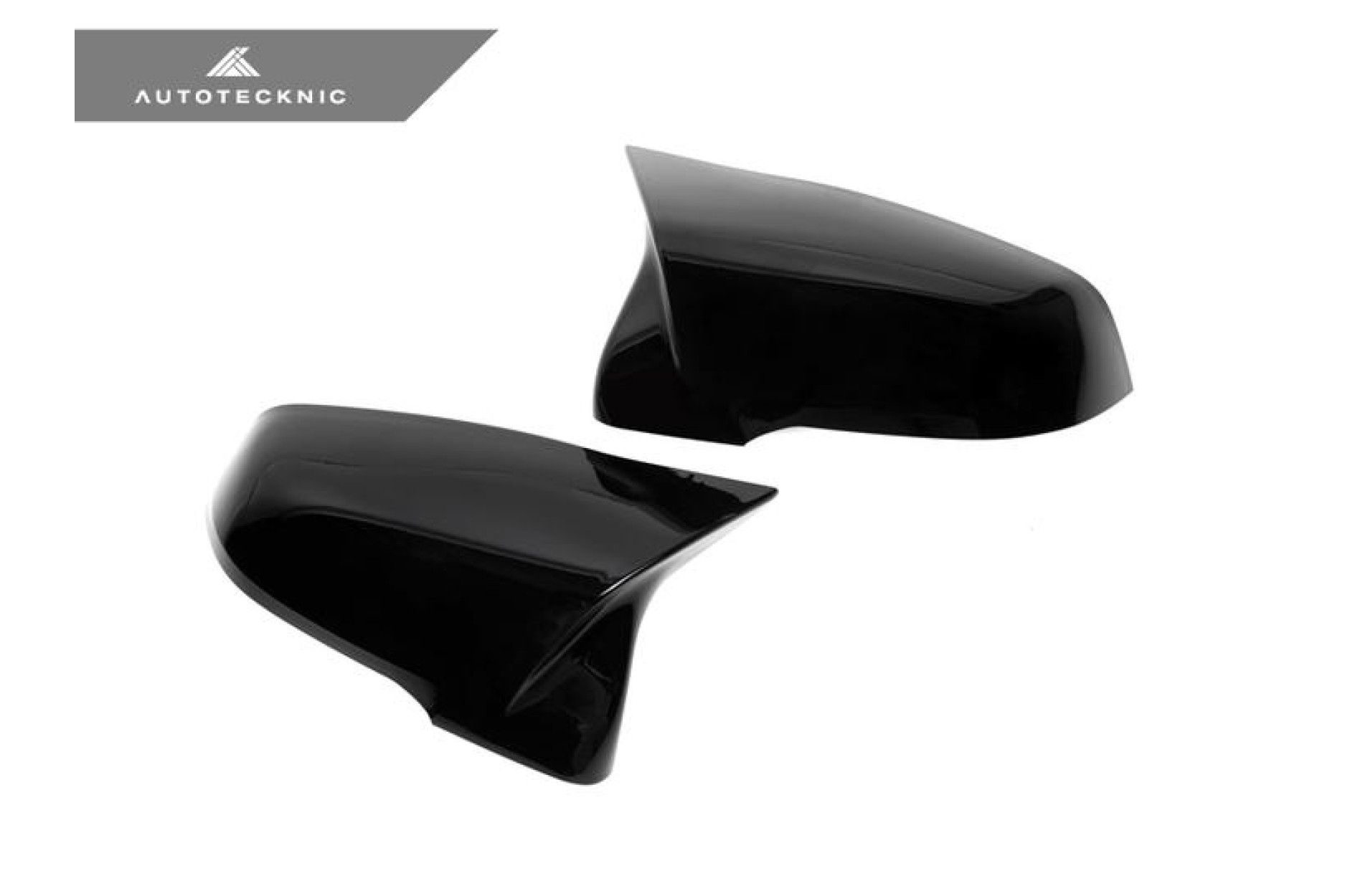 Autotecknic ABS Mirror Covers for BMW 1er|2er|3er|4er f20|f22|f87|f30|f32|f36 m inspired gloss black (2) 