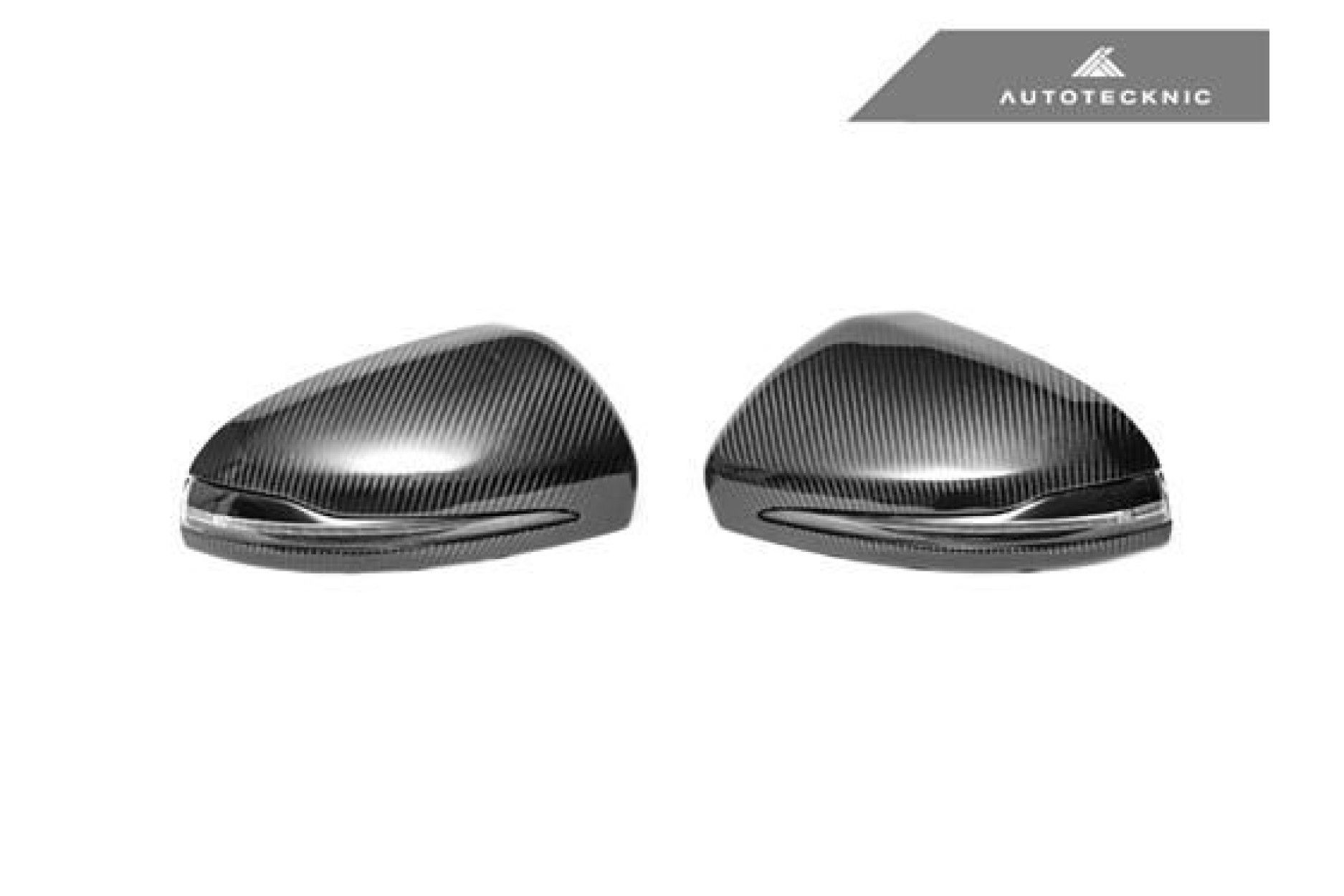 AutoTecknic Replacement Carbon Fiber Mirror Covers - Mercedes-Benz W205 /W222 (2) 