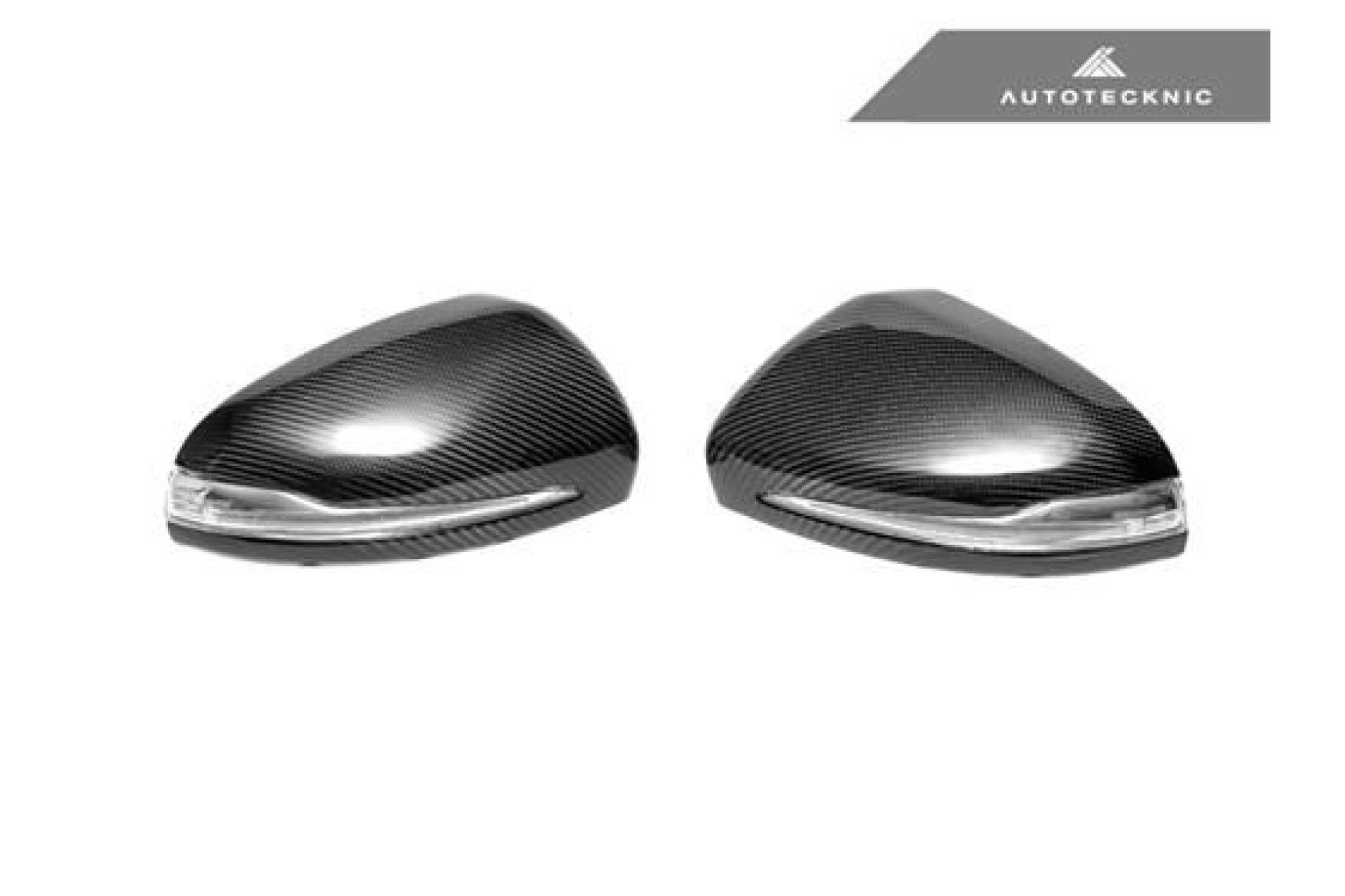 AutoTecknic Replacement Carbon Fiber Mirror Covers - Mercedes-Benz W205 /W222 (3) 