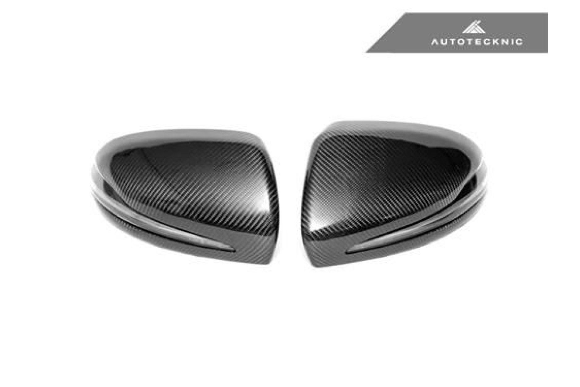 AutoTecknic Replacement Carbon Fiber Mirror Covers - Mercedes-Benz W205 /W222 (4) 