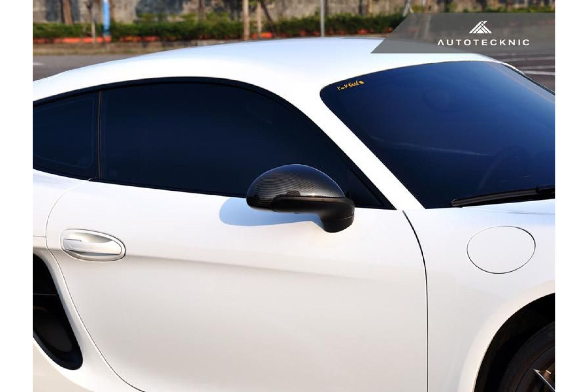 AutoTecknic Replacement Carbon Fiber Mirror Covers - Porsche 991 Carrera | 981 Cayman /Boxster (2) 