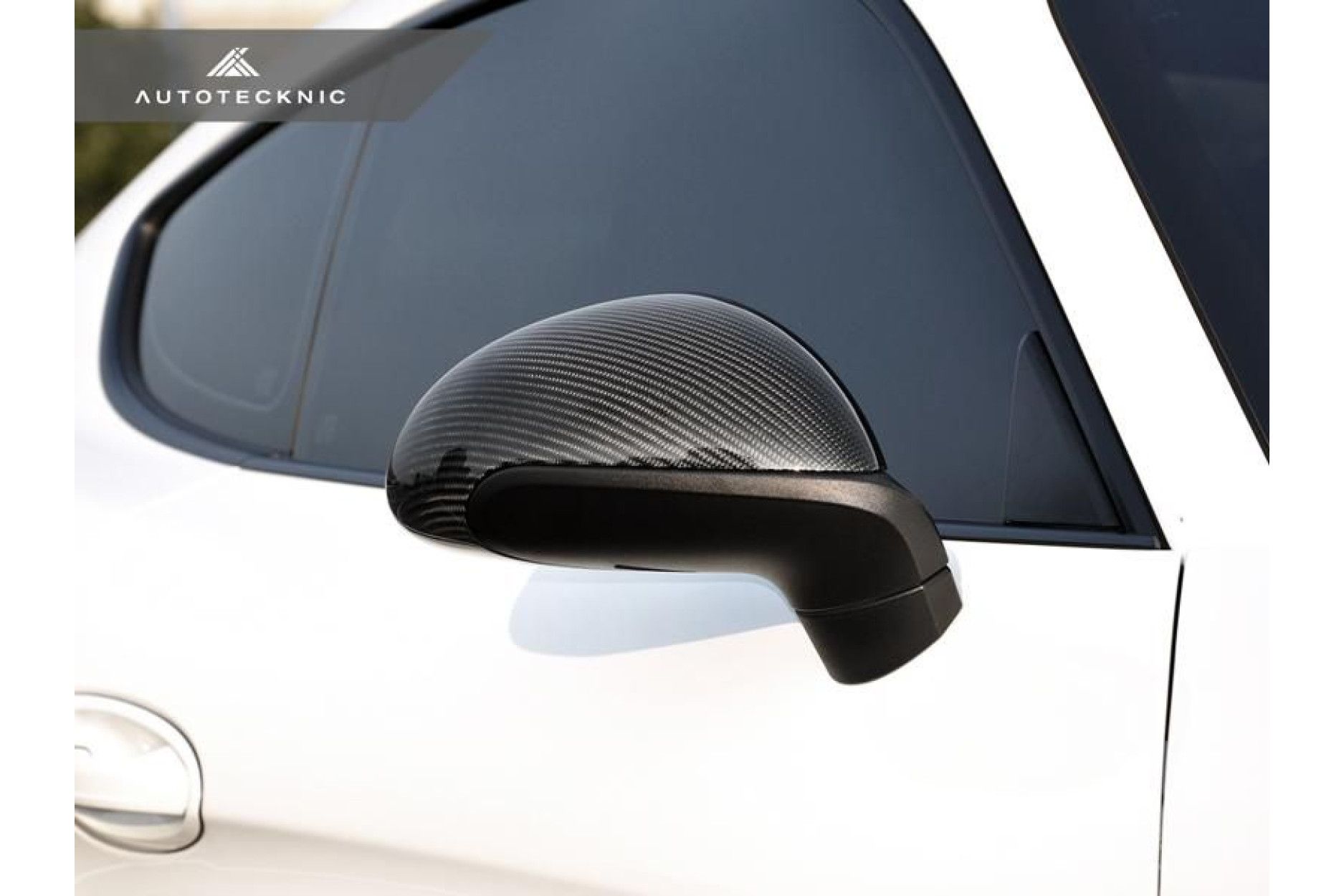 AutoTecknic Replacement Carbon Fiber Mirror Covers - Porsche 991 Carrera | 981 Cayman /Boxster