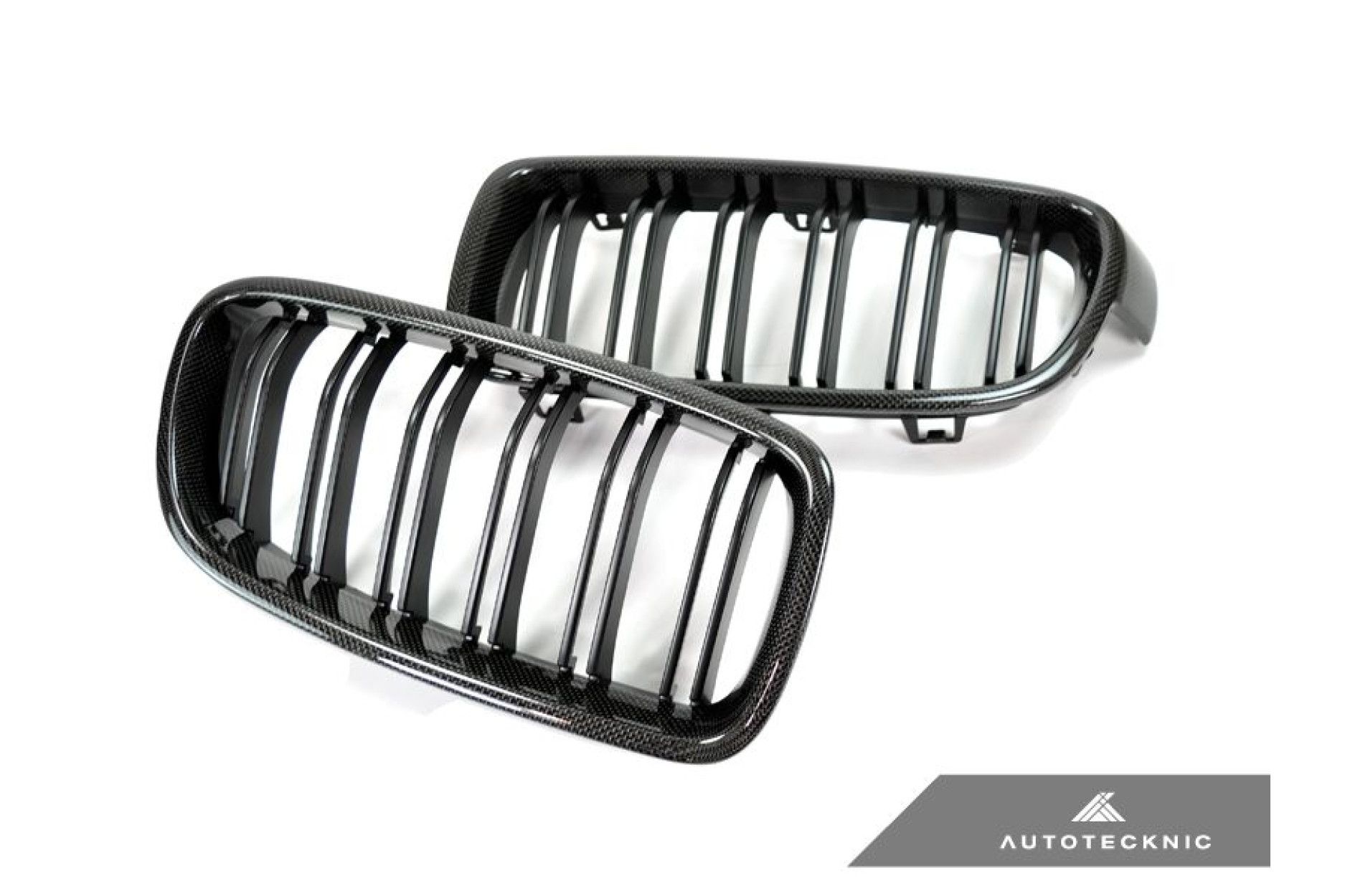 AutoTecknic Carbon Fiber Front Grille - Dual Slats - F30