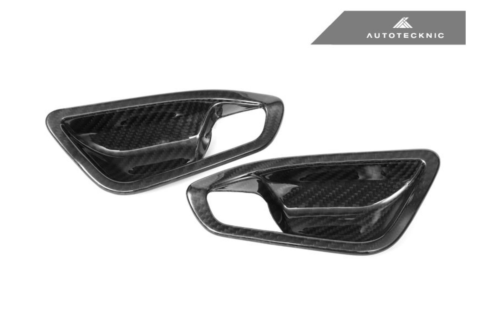 Autotecknic Dry Carbon Fiber Interior Door Handle Covers - F20 1-Series | F22 2-Series | F87 M2
