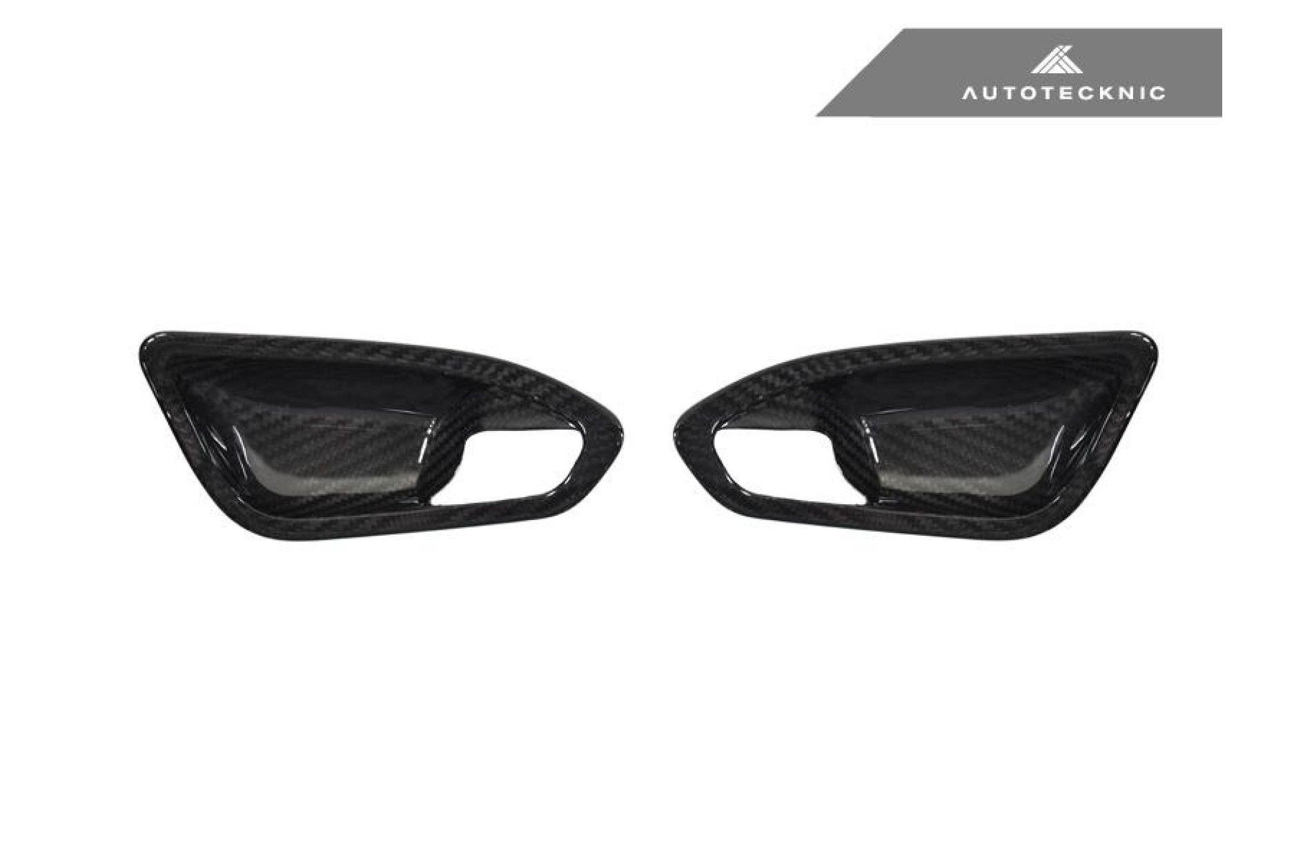 AutoTecknic Carbon Innentürgriffabdeckungen - F20 1-Serie | F22 2-Serie | F87 M2 - matt mit Lichtpaket