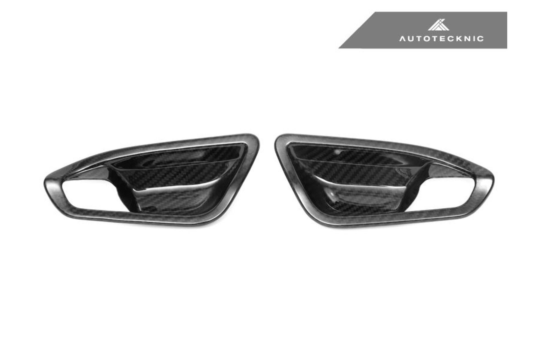 Autotecknic Dry Carbon Fiber Interior Door Handle Covers - F20 1-Series | F22 2-Series | F87 M2 (2) 