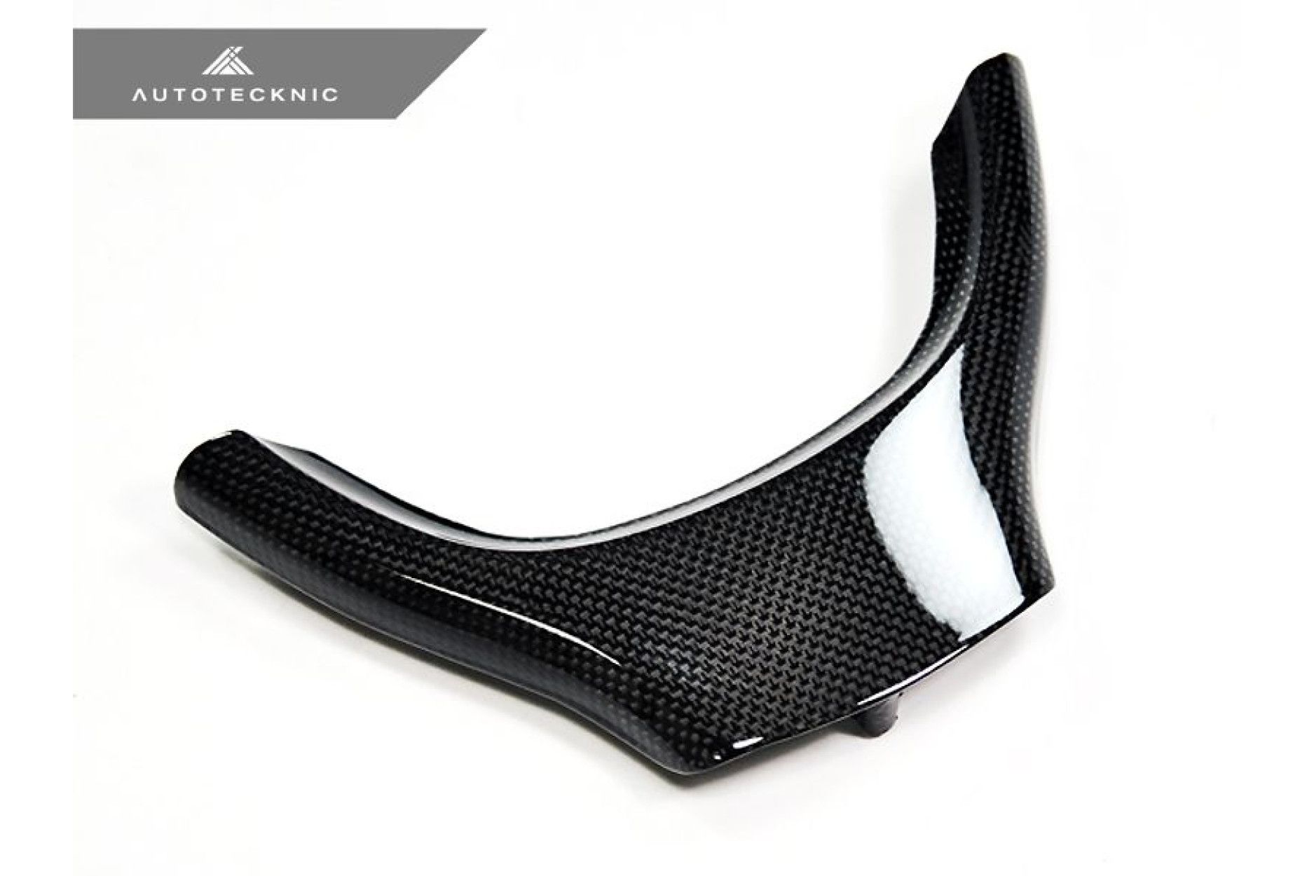 AutoTecknic Carbon Fiber Steering Wheel Trim - F10 5 Series/ F01 7 Series/ F07 5 Series GT Standard Wheel (Non-M/ M-Sport)