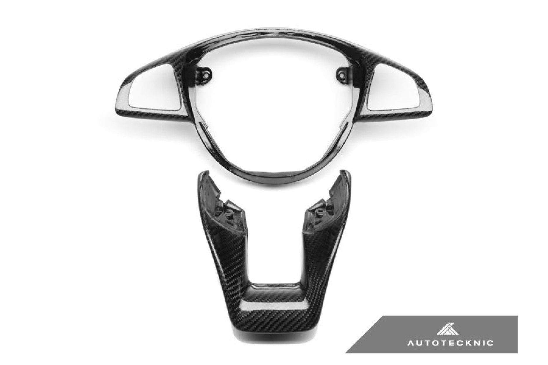 AutoTecknic Carbon Fiber Steering Wheel Trim - Mercedes Benz W205 (Various Vehicles)