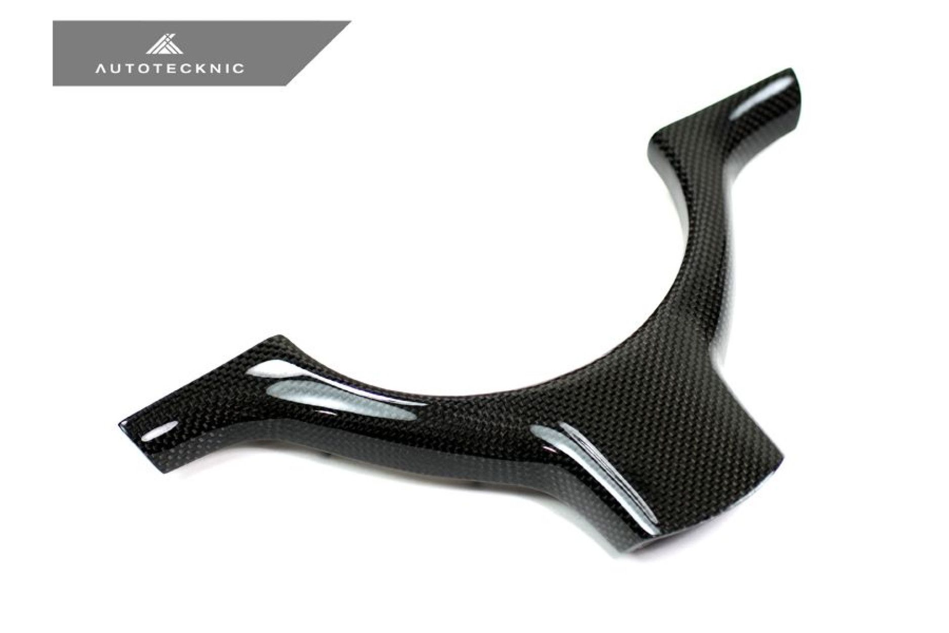 AutoTecknic Carbon Fiber Steering Wheel Trim - E46 M3/ E39 M5 - Fits Single Spoke Steering wheel used on M3 and M5 (1 lbs) (2) 