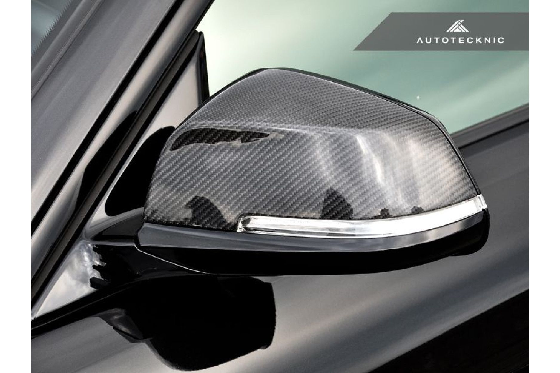 AutoTecknic Replacement Carbon Fiber Mirror Covers - E84 X1 | F20 1-Series | F22 2-Series | F30 3-Series | F32/ F36 4-Series (5) 