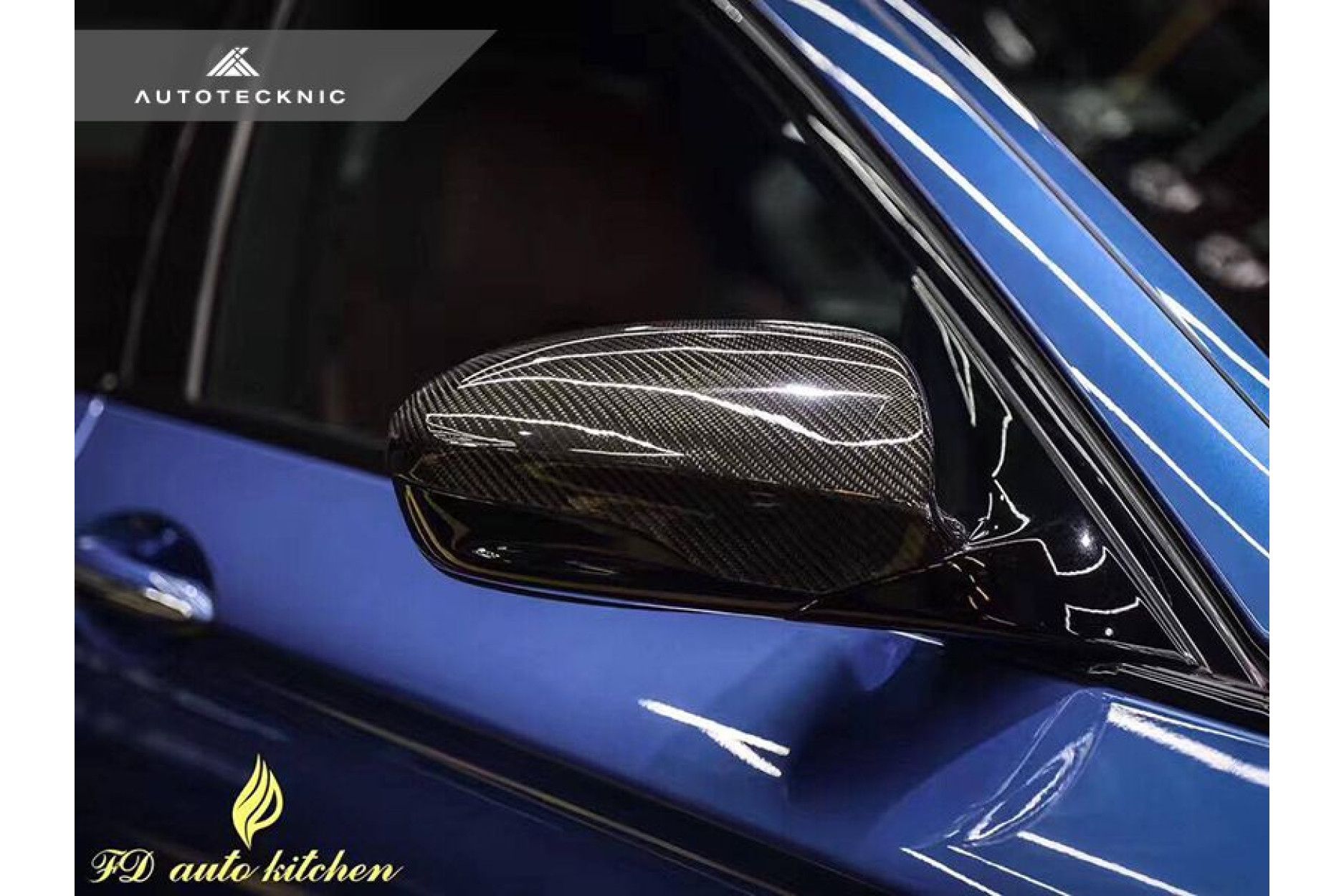 AutoTecknic Carbon Fiber Replacement Mirror Covers - F10 M5/ F12 M6 (3) 