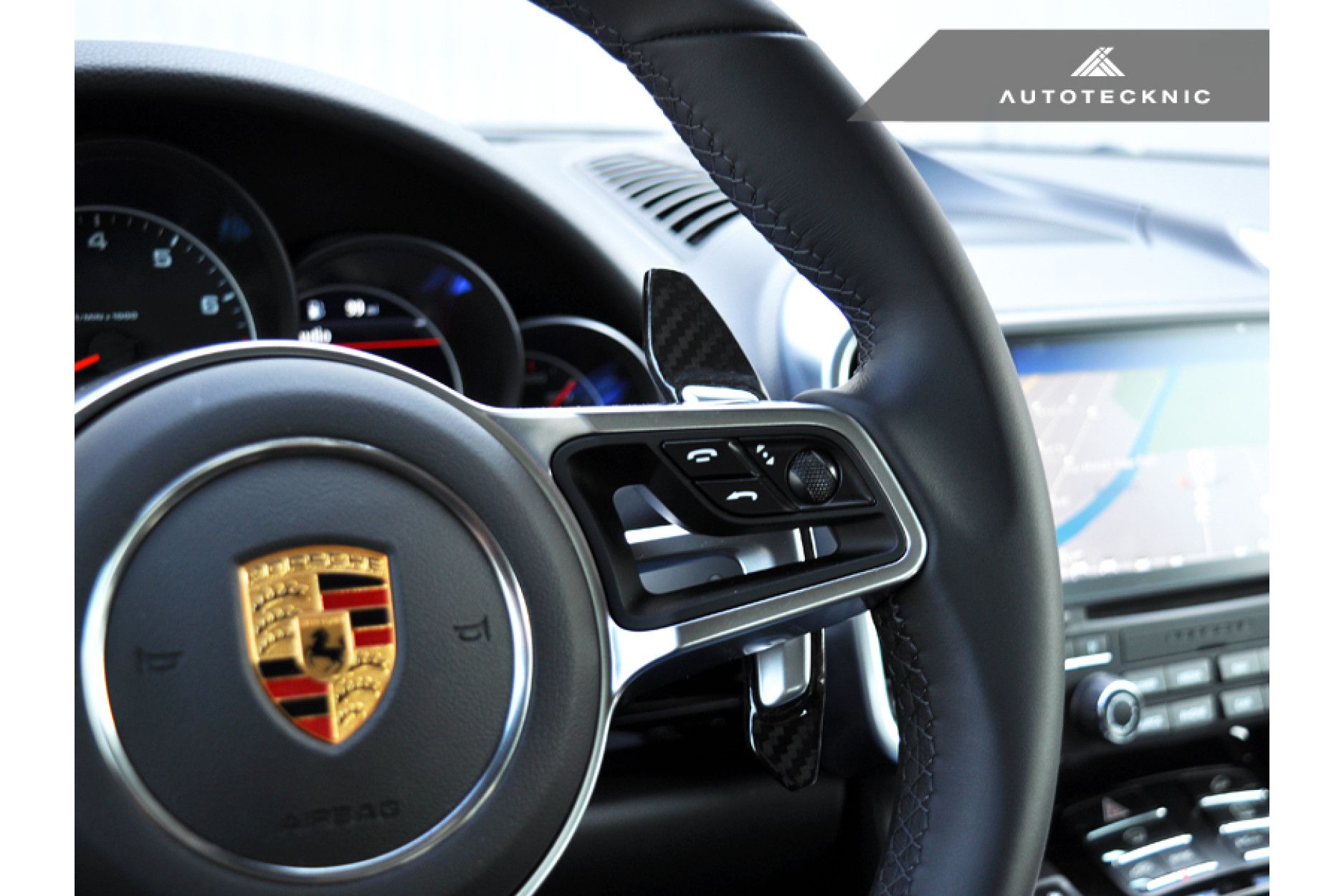 AutoTecknic Competition Shift Paddles - Porsche 918 | 991 GT3 RS | 991.2 Carrera | 971 Panamera | 95B Macan | 958.2 Cayenne (With the Sport Design Steering Wheel & PDK Shifting Paddles) (3) 