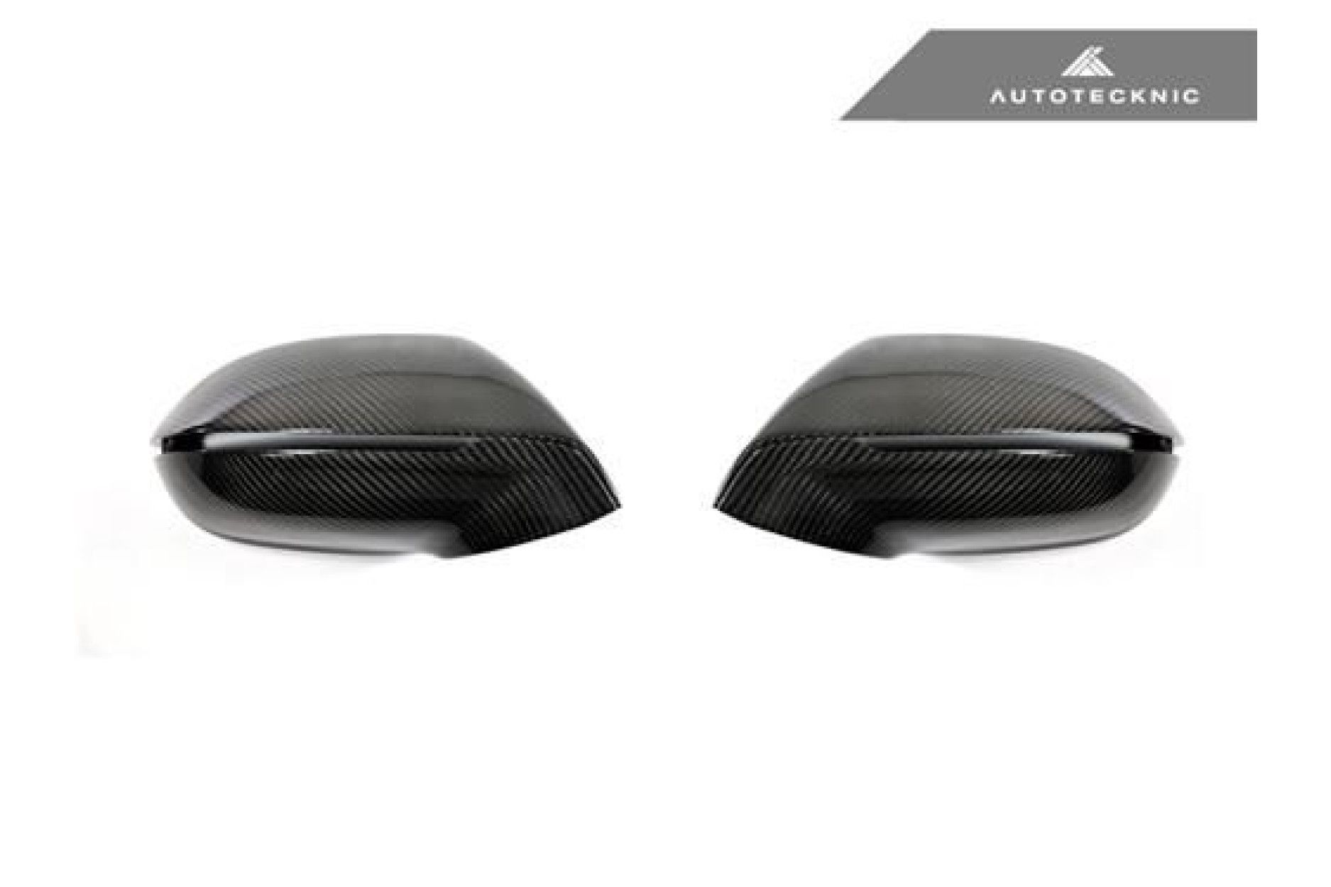 AutoTecknic Replacement Carbon Fiber Mirror Covers - Audi A7 S7 RS7 2012-Up without Side Assist