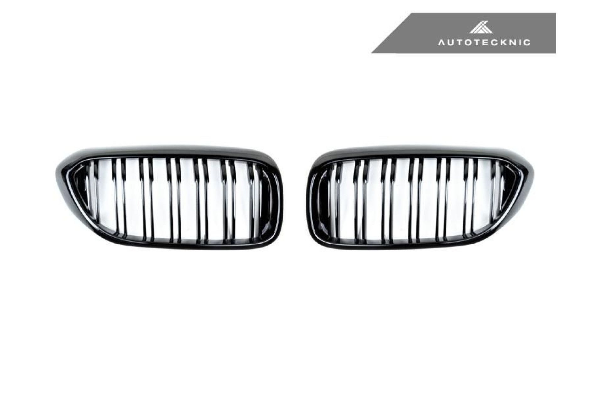 AutoTecknic Replacement Dual-Slats Glazing Black Front Grilles - G30 5er-Series