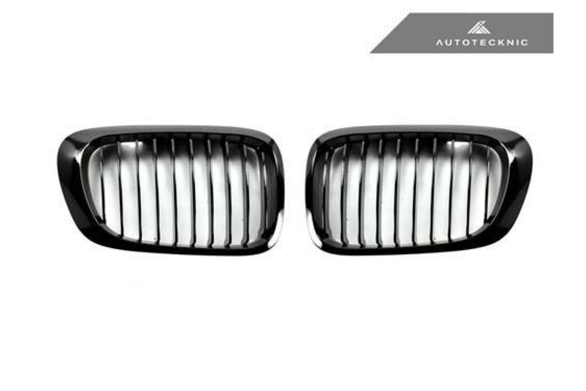 AutoTecknic Glazing Black Front Grille - E46 Coupe Pre-Facelift