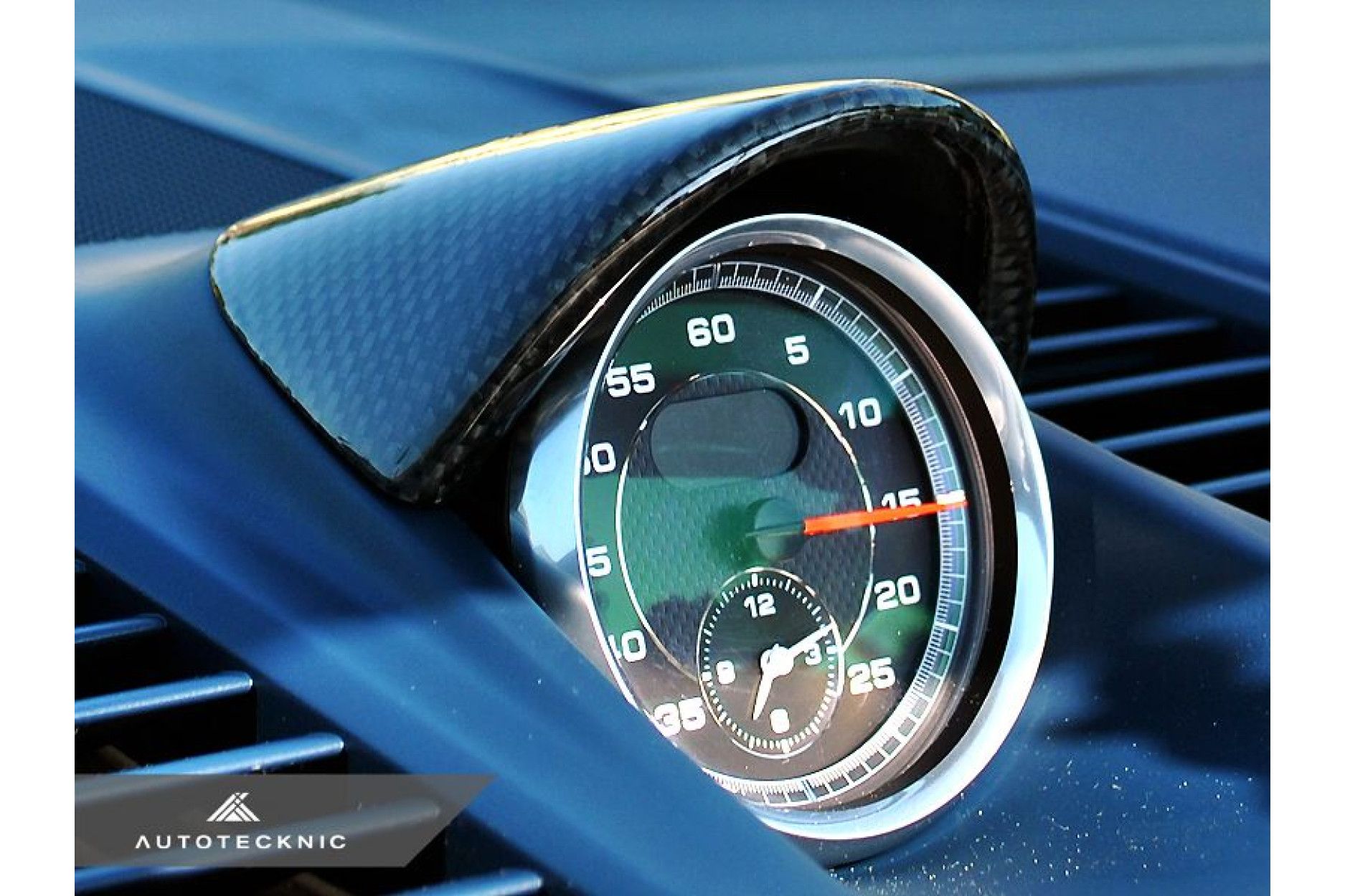AutoTecknic Porsche Carbon Fiber Chrono Cover (4) 