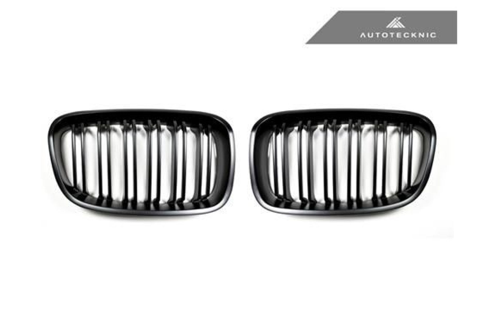 AutoTecknic Stealth Black Dual-Slats Front Grilles - F20 1-Series