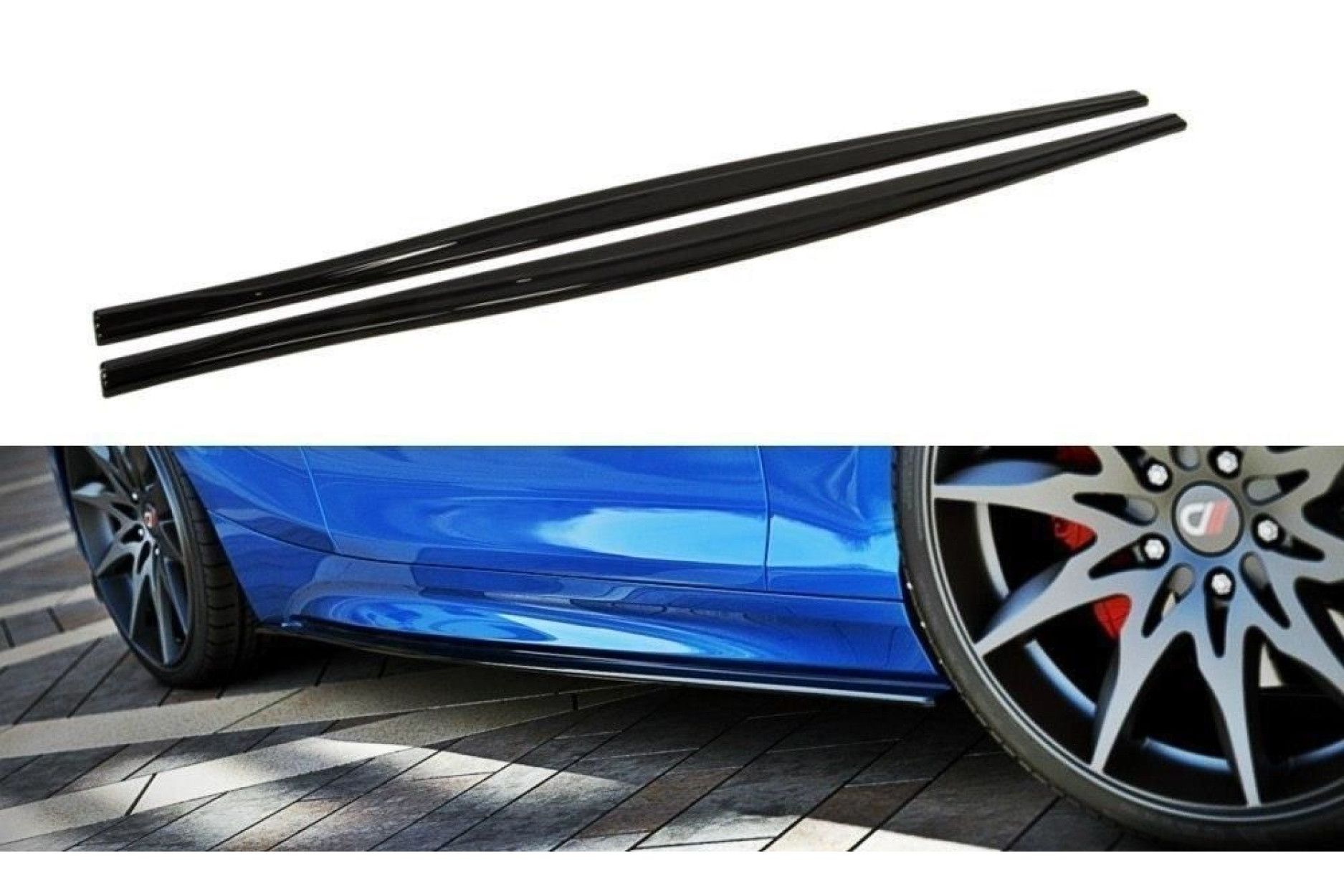 Maxton Design ABS Seitenschweller für BMW 1er F20|F21 M-Paket Facelift schwarz hochglanz