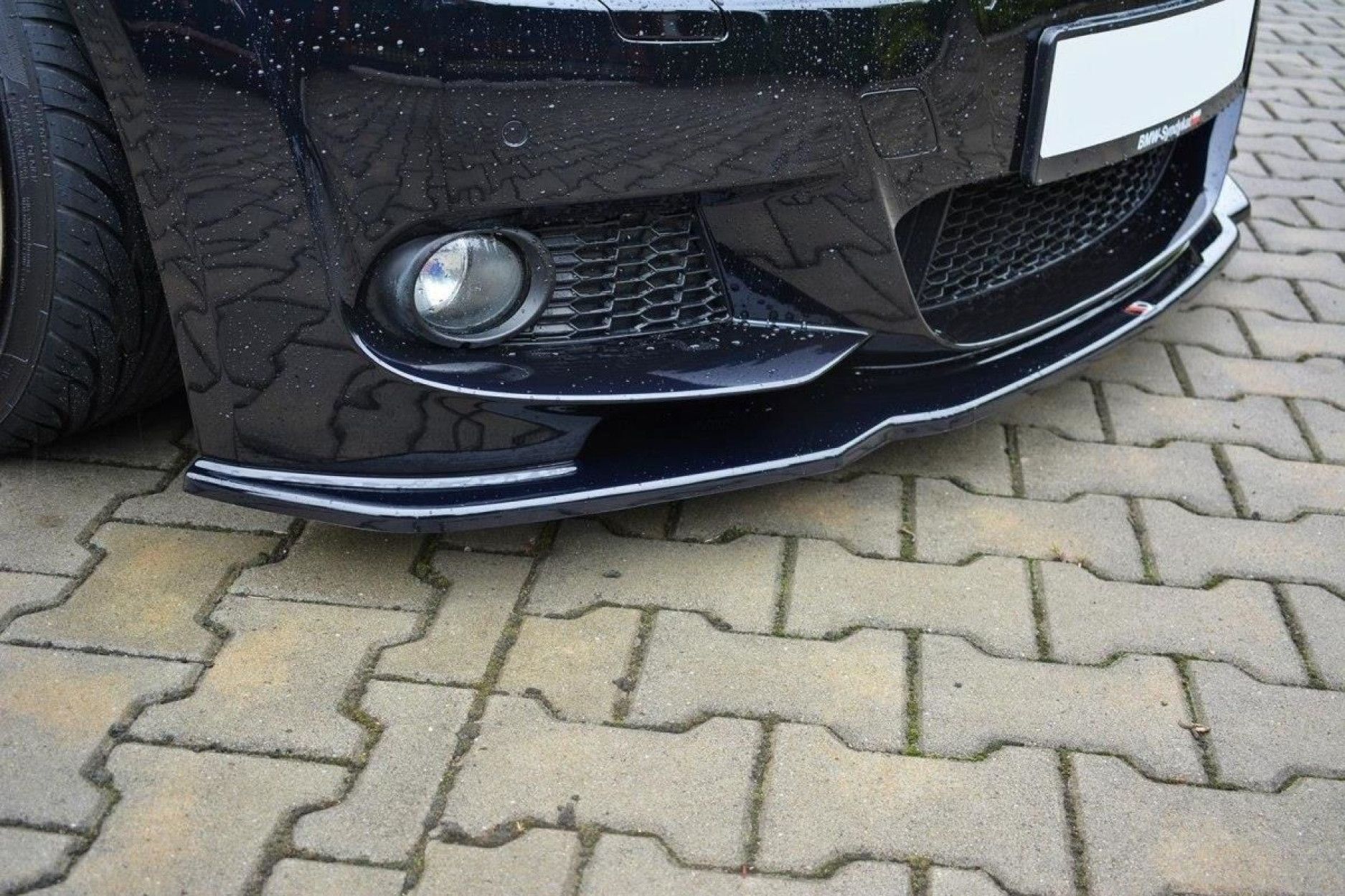 Maxton Design ABS Frontlippe V.2 für BMW 3er E92 M3 M-Paket Facelift schwarz hochglanz (3) 