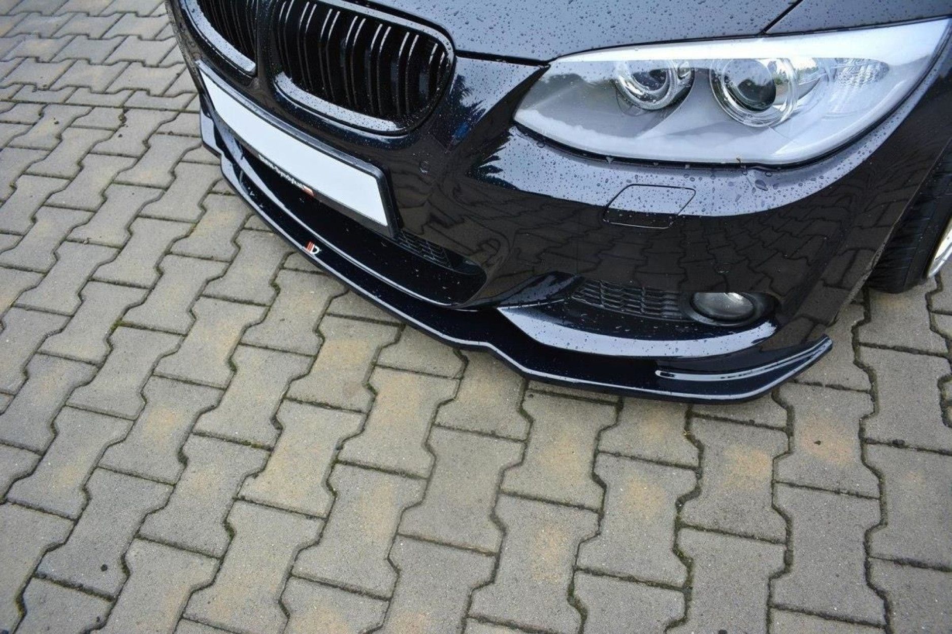 Maxton Design ABS Frontlippe V.2 für BMW 3er E92 M3 M-Paket Facelift schwarz hochglanz (5) 
