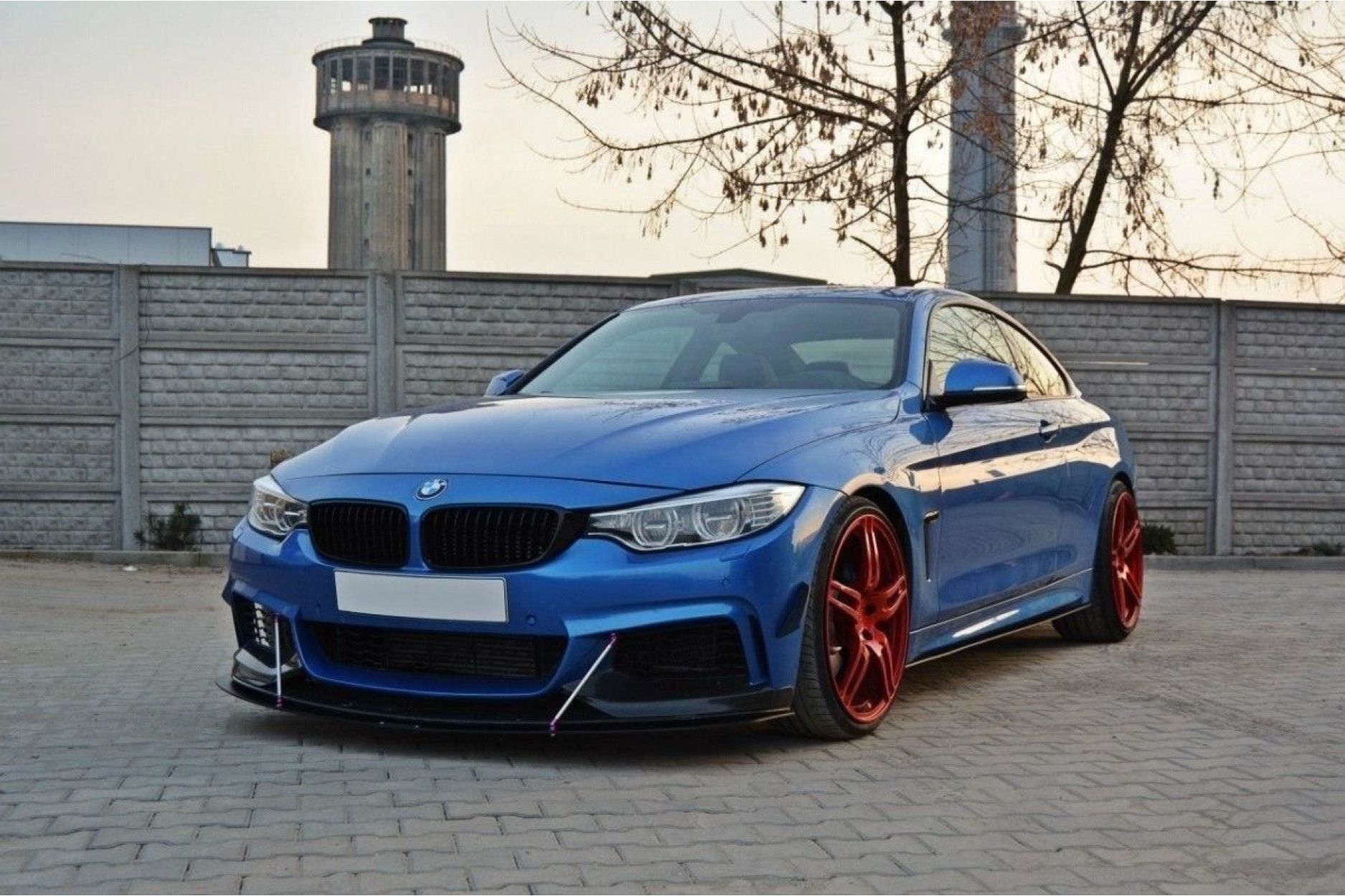 Maxton Design ABS Seitenschweller für BMW 4er F32 M-Paket schwarz matt (4) 