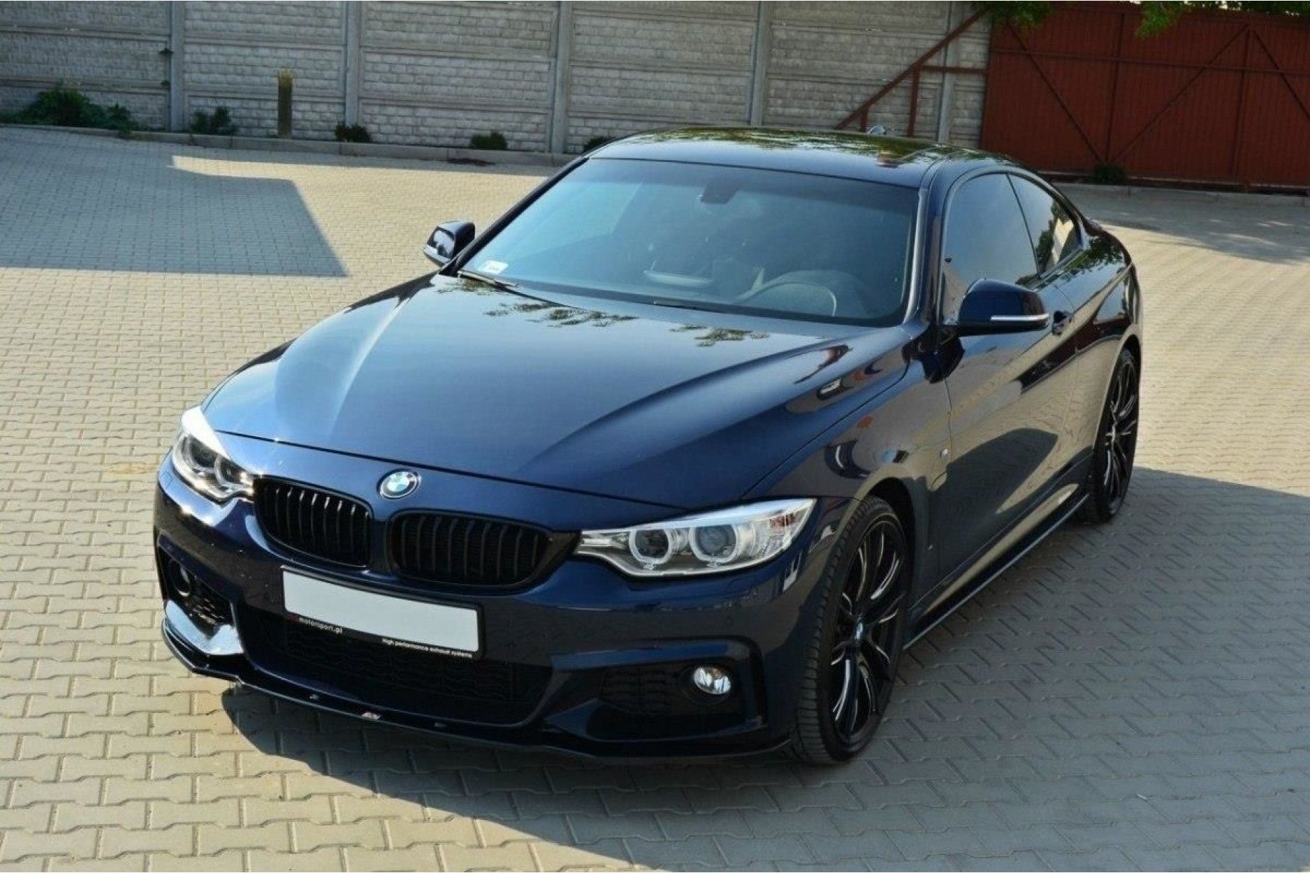 Maxton Design ABS Frontlippe V.1 für BMW 4er F32 M-Paket schwarz hochglanz (4) 