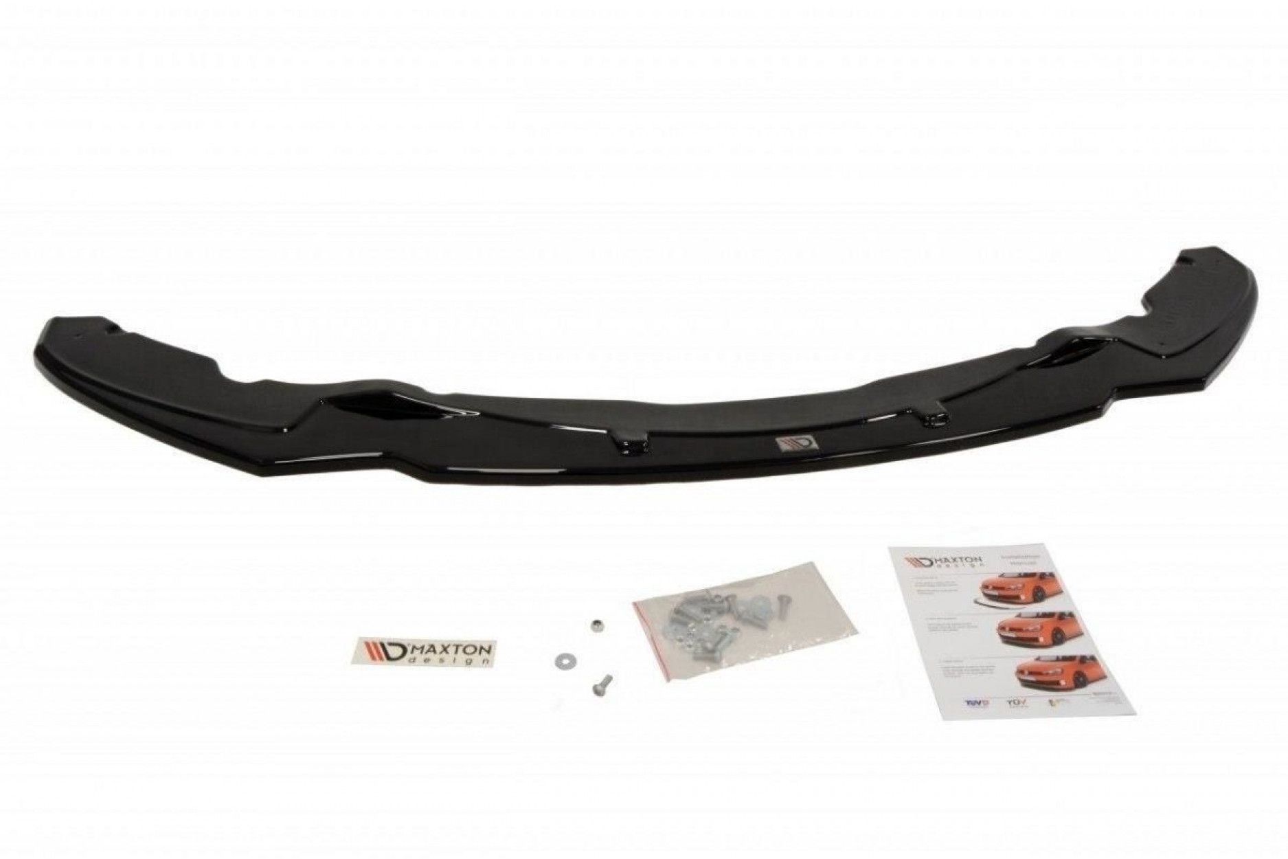 Maxton Design ABS Frontlippe V.1 für BMW 4er F32 M-Paket schwarz hochglanz (5) 