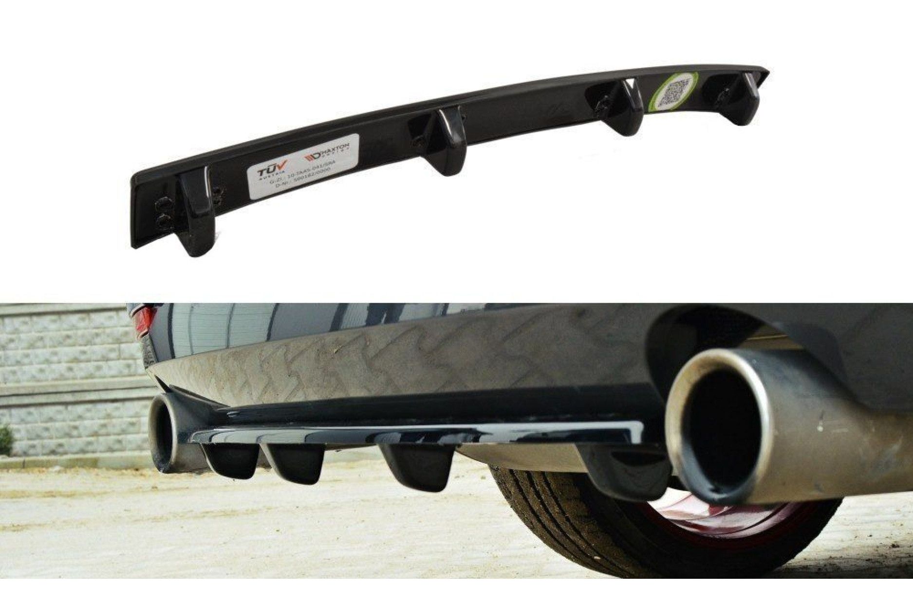 Maxton Design ABS Diffusor für BMW 4er F32 M-Paket schwarz hochglanz