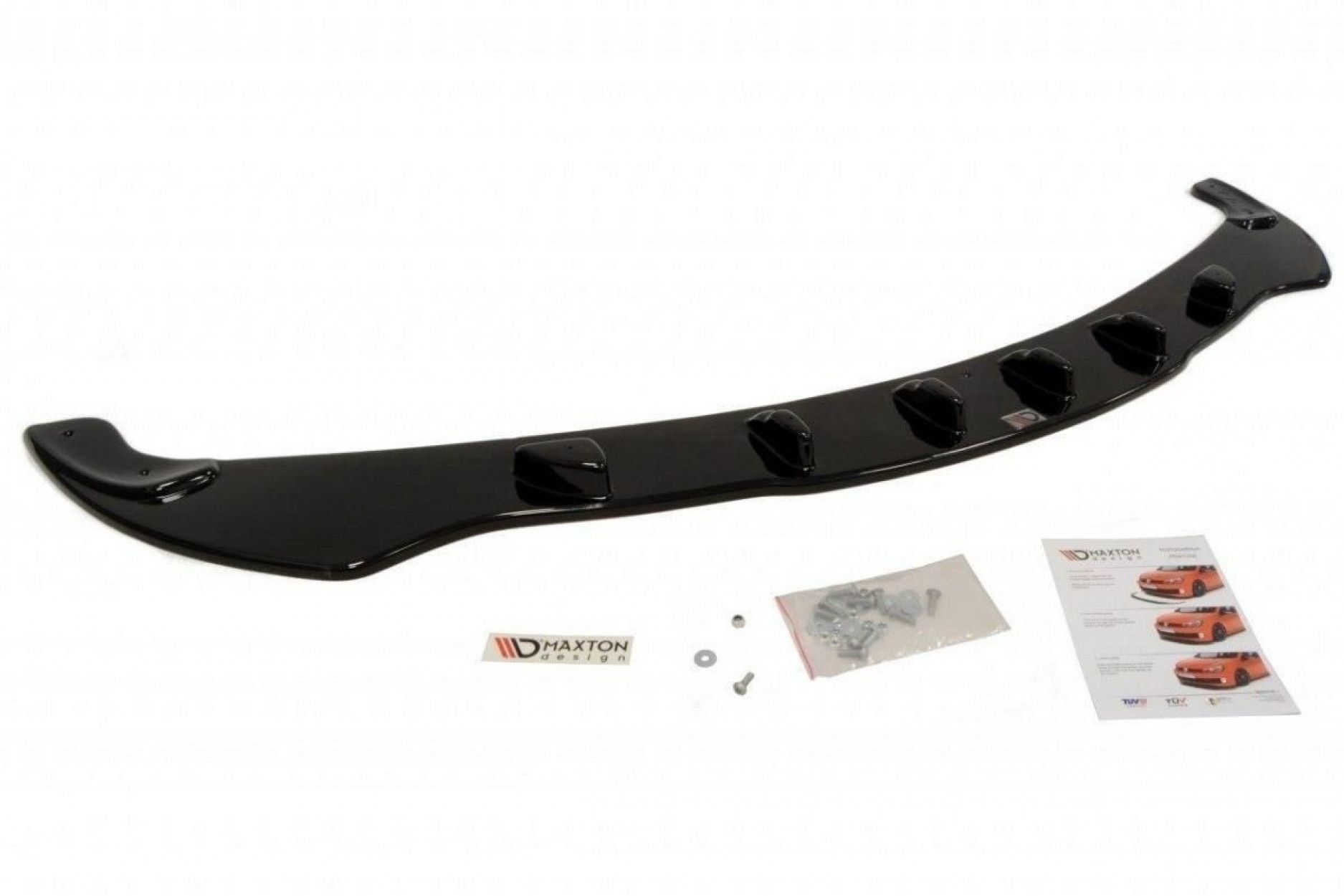Maxton Design ABS Frontlippe für BMW 5er E60|E61 Vorfacelift schwarz hochglanz (2) 
