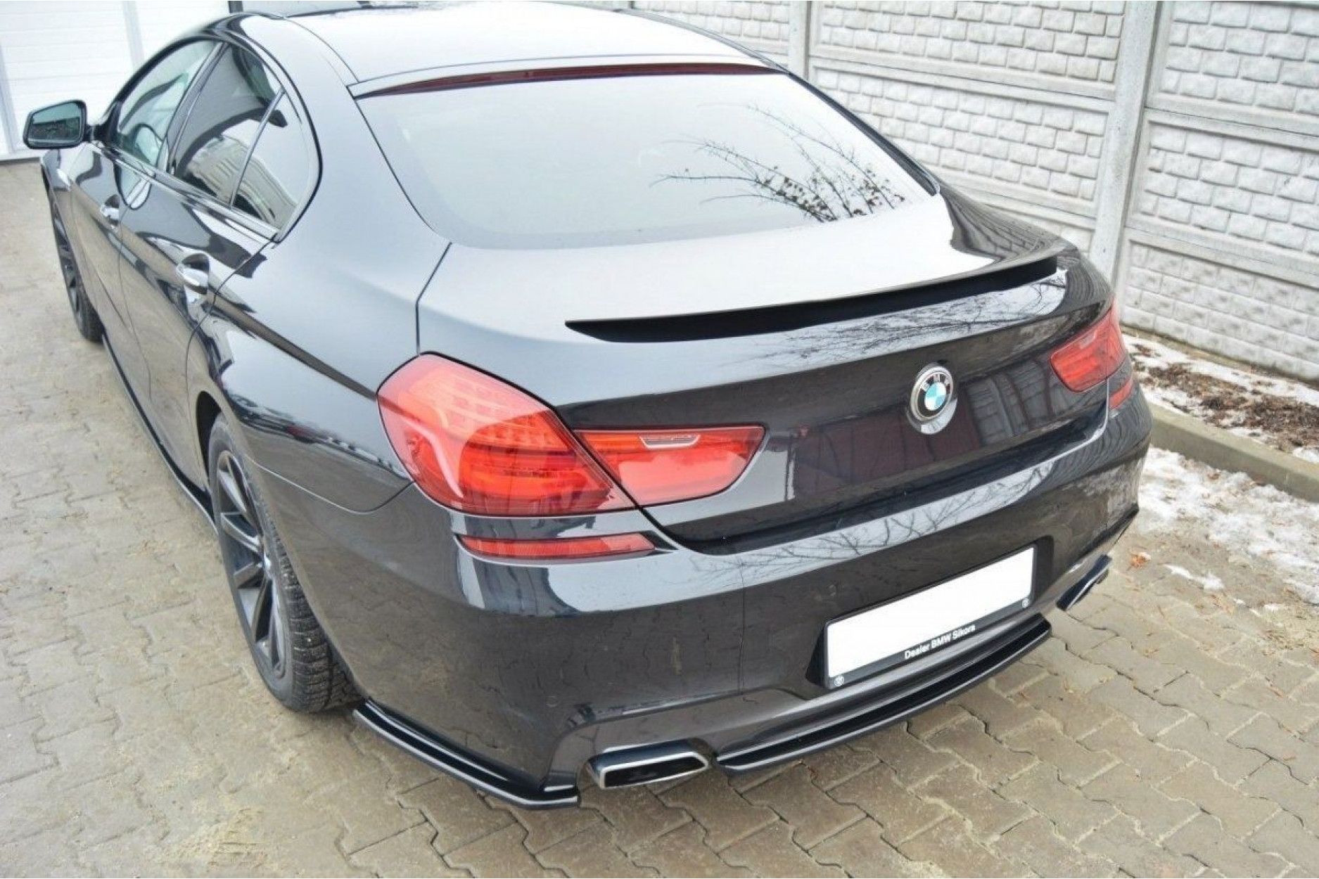 Maxton Design ABS Diffusor für BMW 6er F06|F12|F13 M6 M-Paket Coupe schwarz hochglanz (2) 