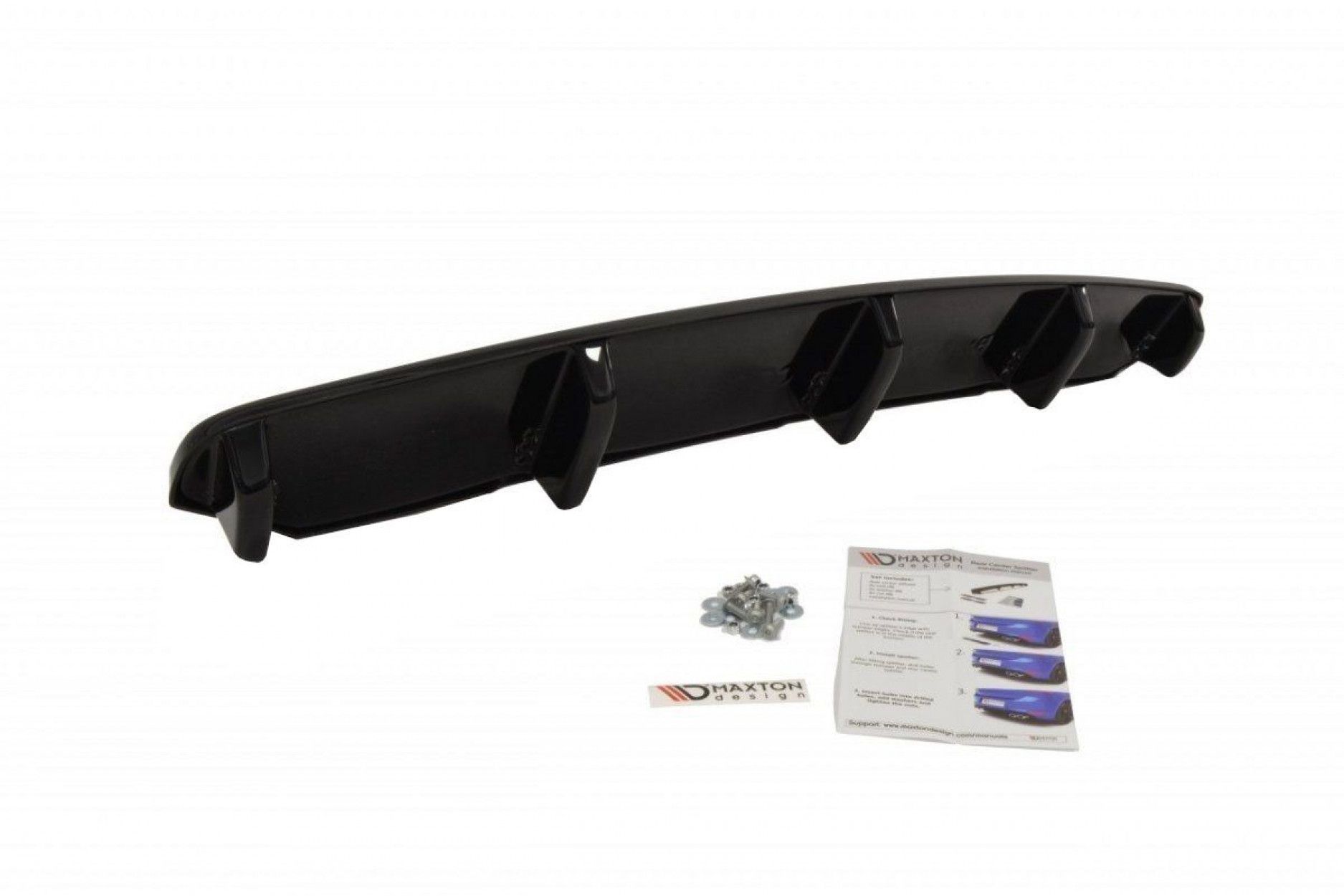 Maxton Design ABS Diffusor für BMW 6er F06|F12|F13 M6 M-Paket Coupe schwarz hochglanz (8) 