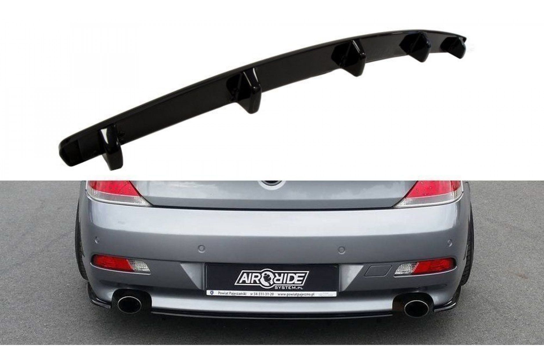 Maxton Design ABS Diffusor für BMW 6er E63|E64 M6 Vorfacelift schwarz hochglanz