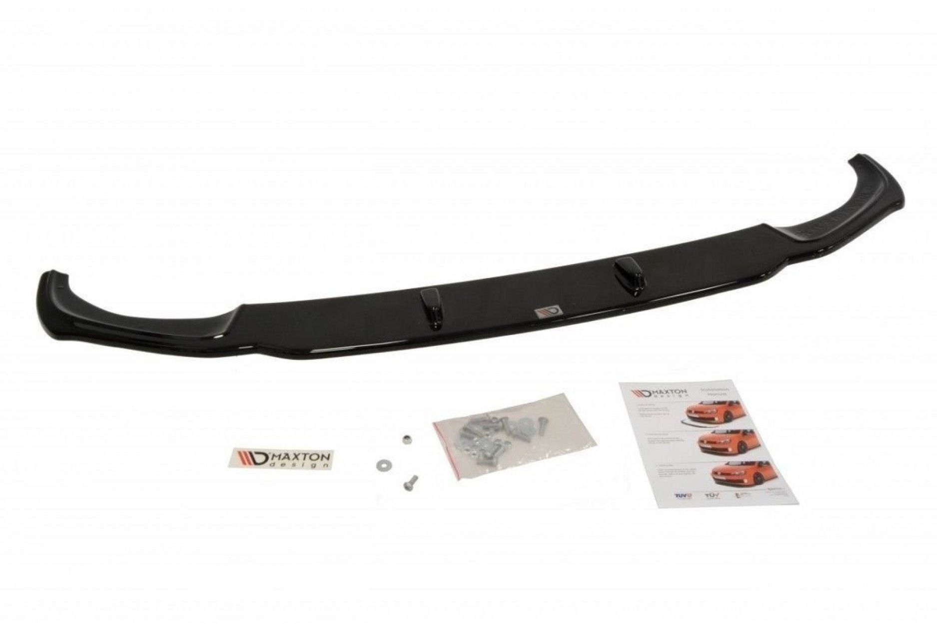 Maxton Design ABS Frontlippe für BMW X4 F26 M-Paket schwarz hochglanz (6) 