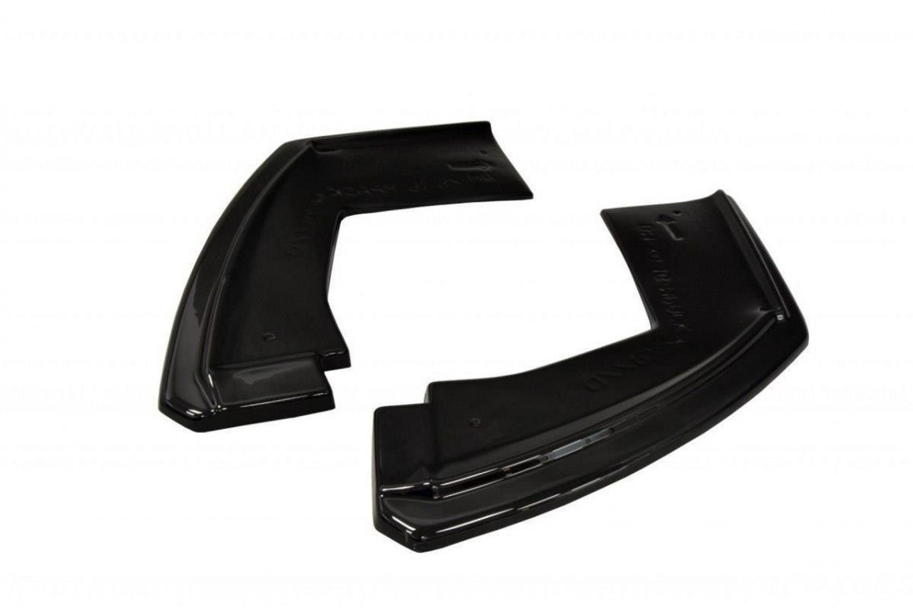 Maxton Design ABS Diffusor Seiten Eerwiterungen Flaps für BMW X6 F16 M-Paket schwarz hochglanz (5) 