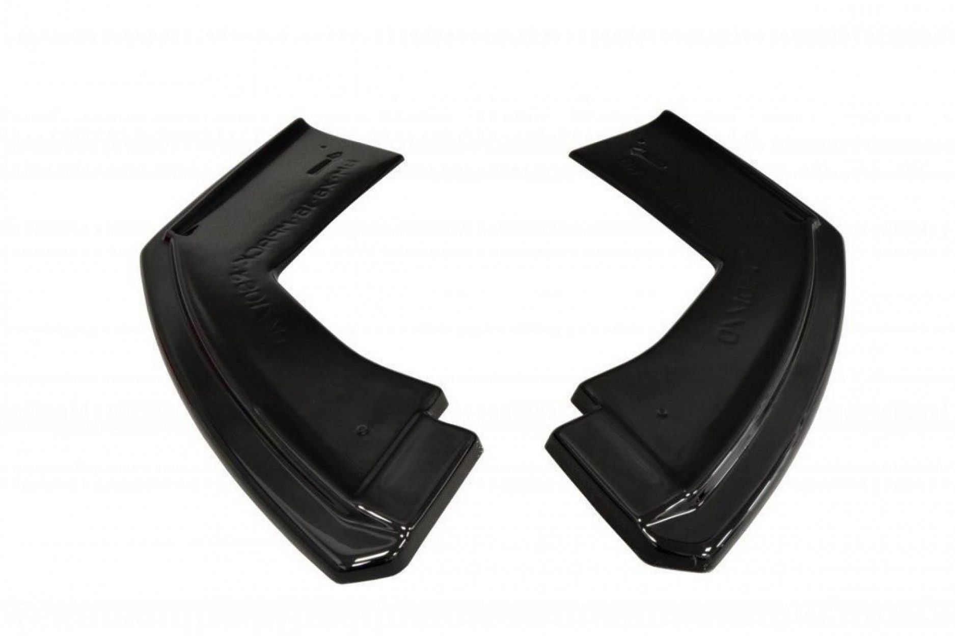 Maxton Design ABS Diffusor Seiten Eerwiterungen Flaps für BMW X6 F16 M-Paket schwarz hochglanz (6) 