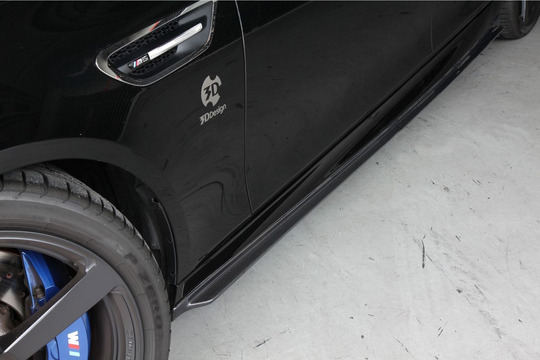 3Ddesign carbon side skirts fitting for BMW 5 Series F10 with M-Tech & M5 (3) 