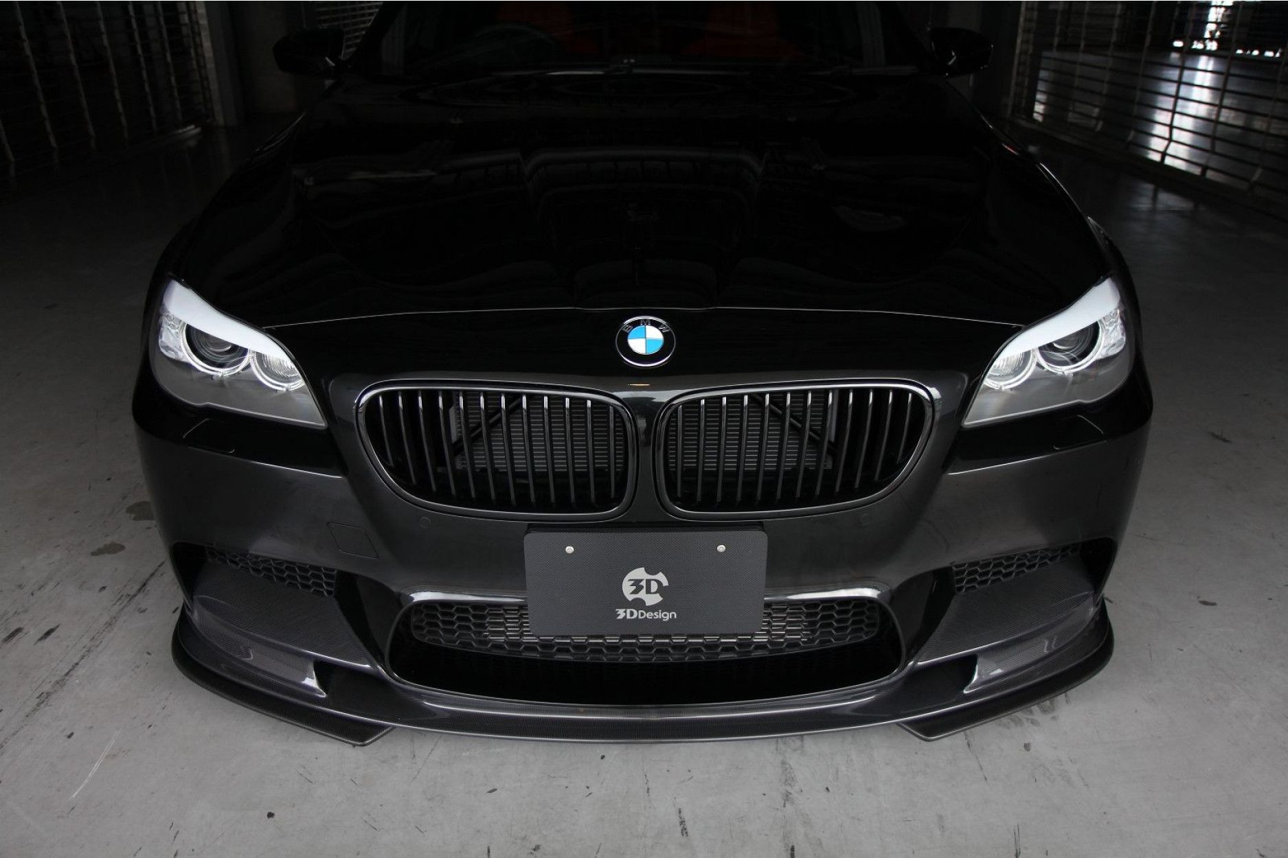 3Ddesign carbon front lip front splitter for BMW 5 Series F10 M5 for (3) 