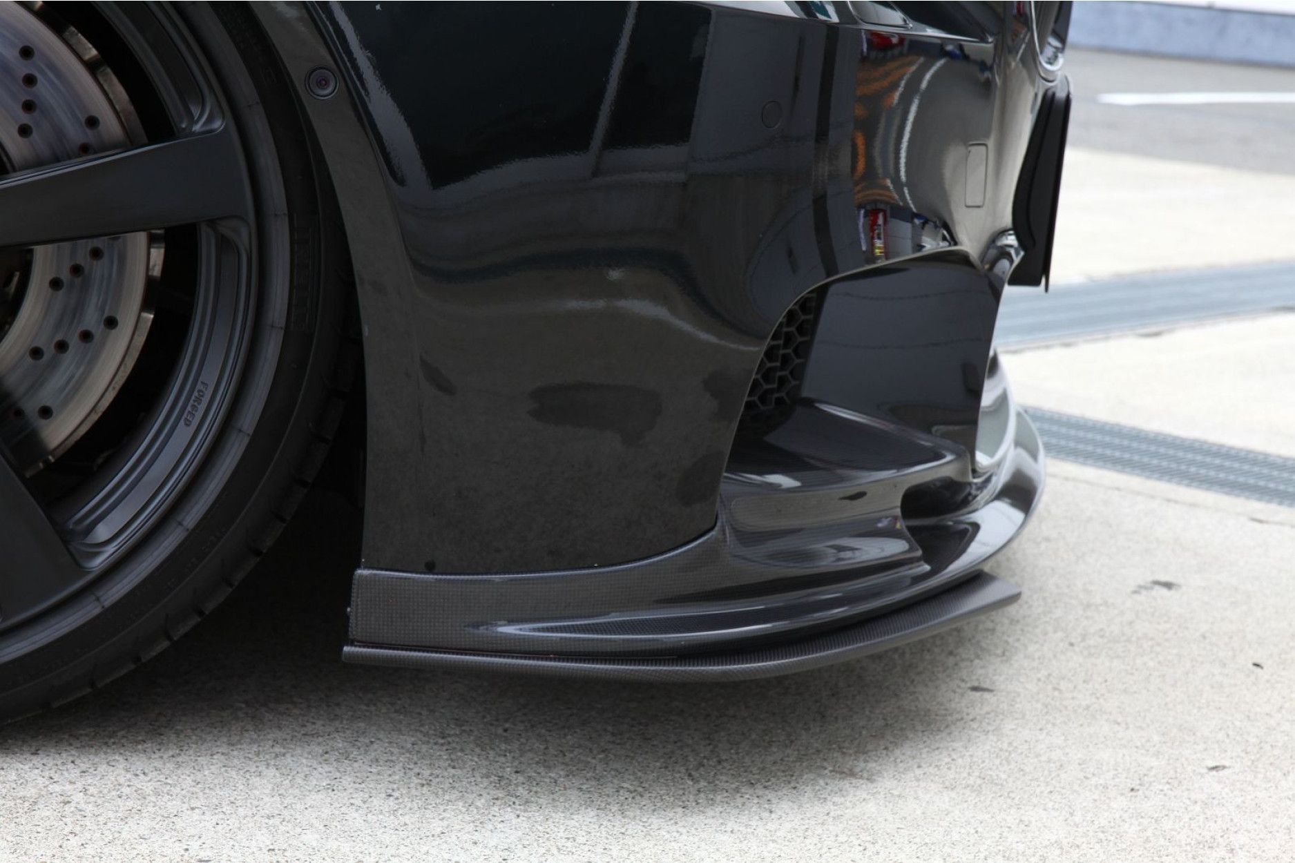 3Ddesign carbon front splitter for BMW 5 Series F10 M5 for (4) 