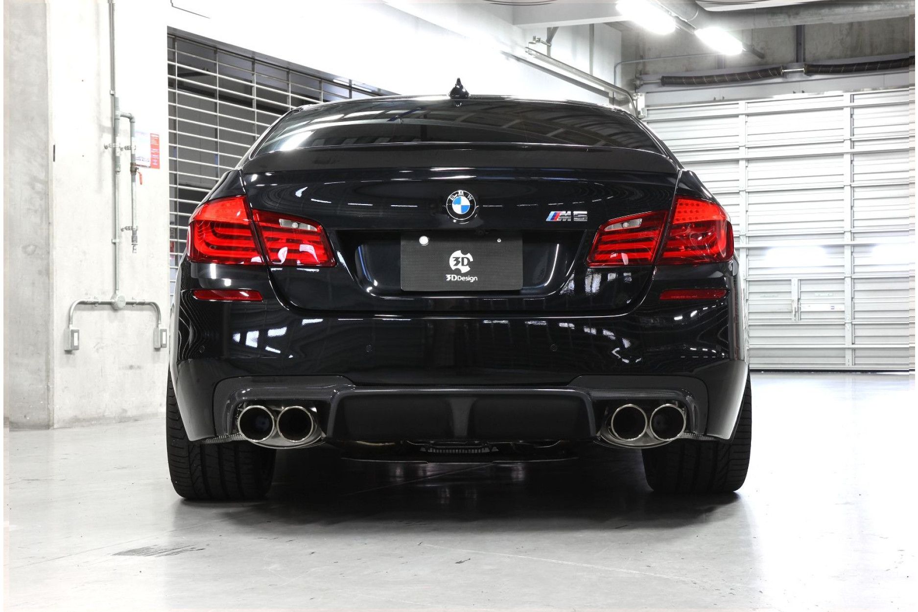 3Ddesign carbon diffuser fitting for BMW 5 Series F10 M5 (4) 