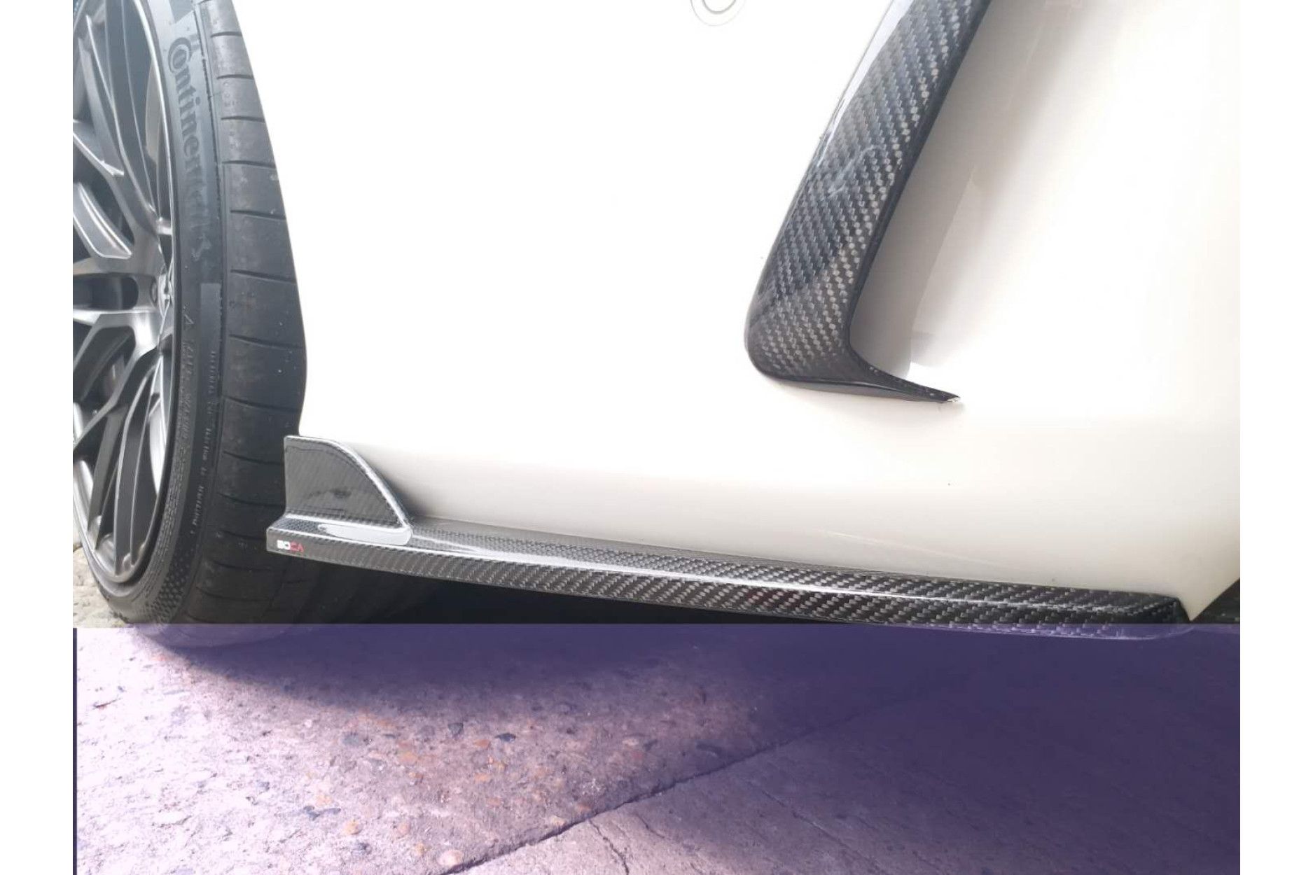 Boca Carbon diffuser Erweiterungen Mercurie for Mercedes Benz C-Klasse W205 C200|C250|C300|C43 AMG|C63 AMG|C63S AMG nur AMG-Paket