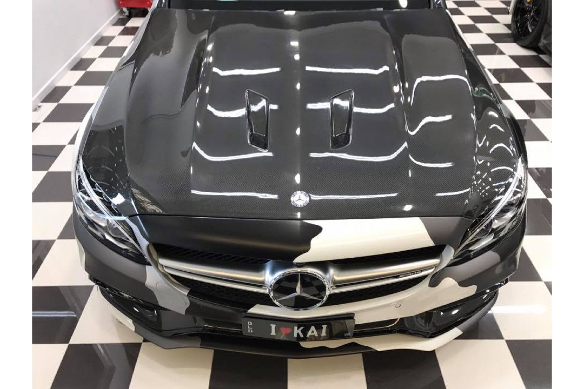 Boca Carbon hood for Mercedes C63S W205 Black Series Style - buy