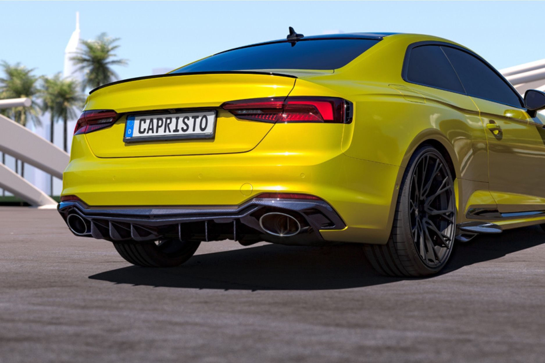 Capristo Carbon diffuser for Audi B9 RS5 (4) 