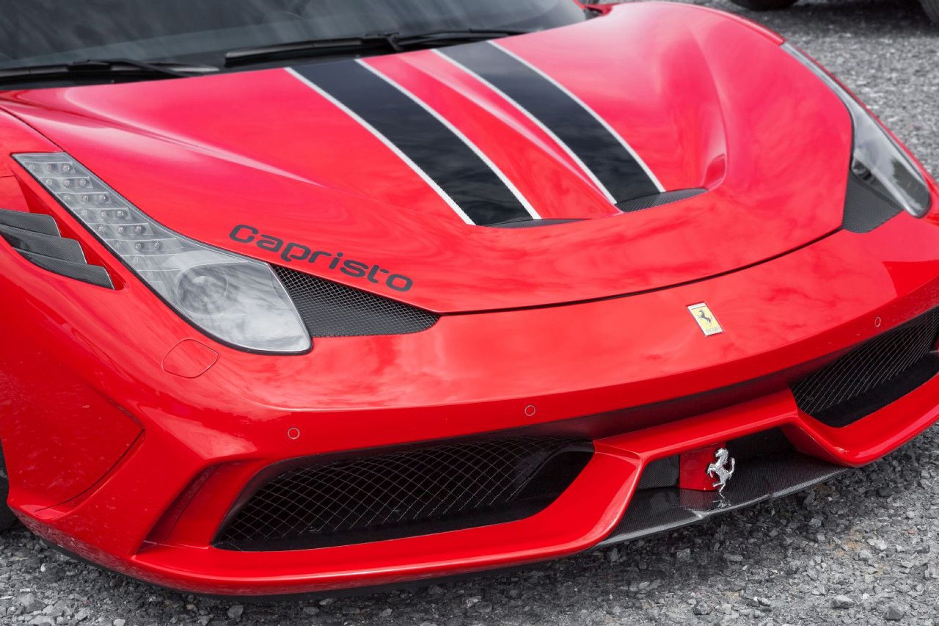 Capristo carbon front diffuser front lip for Ferrari 458 Speciale (2) 