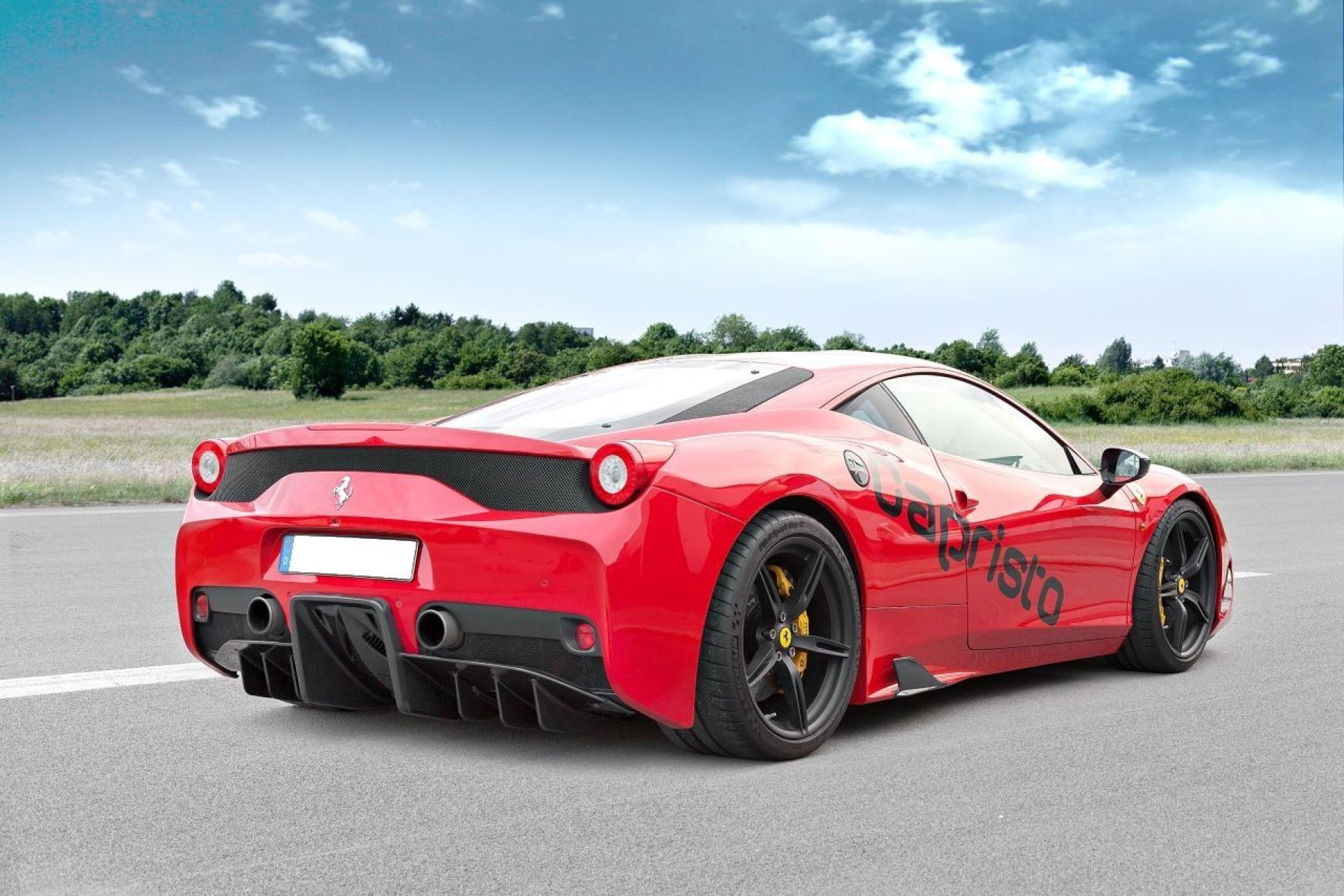 Capristo carbon diffuser rear apron for Ferrari 458 Speciale (7) 