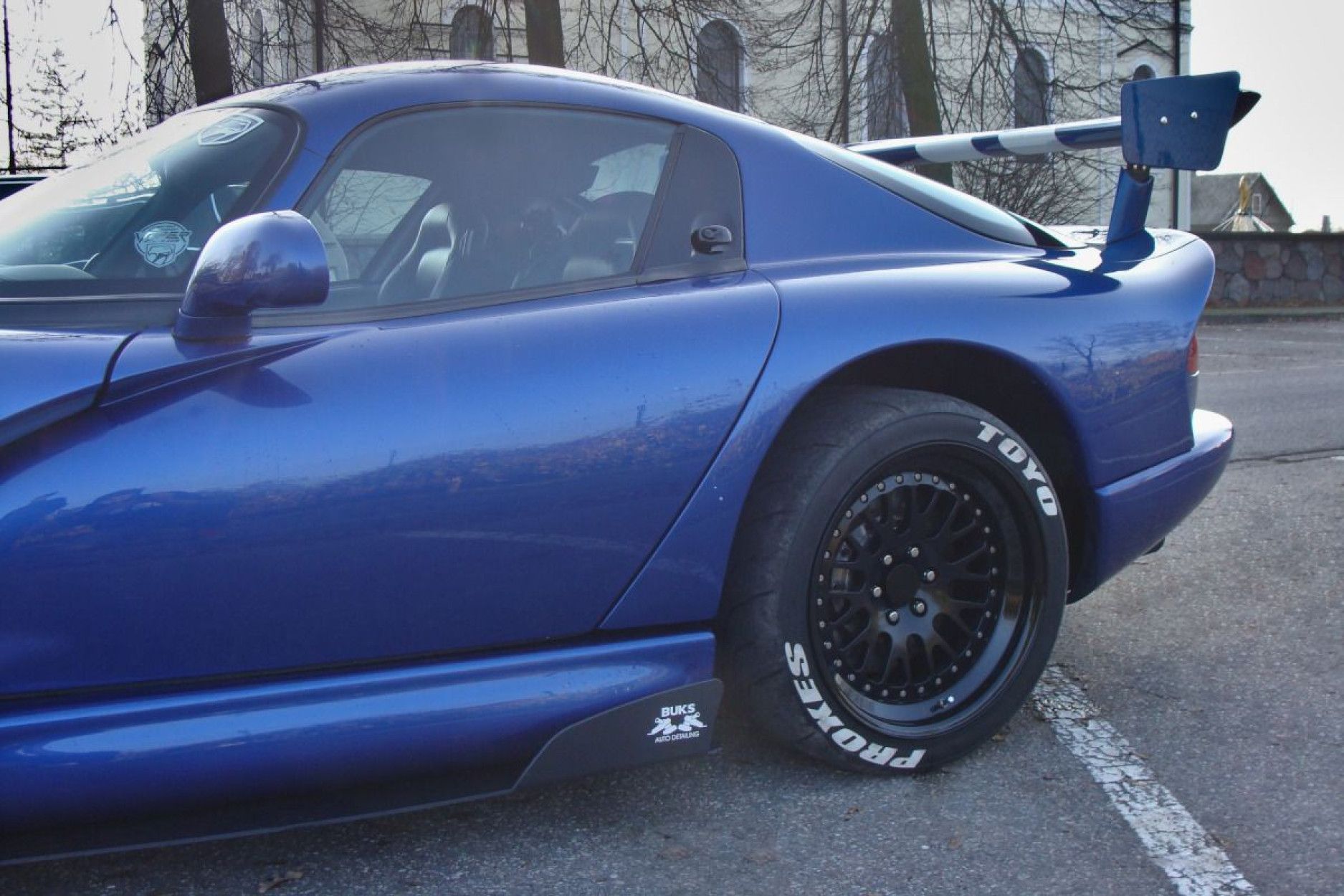 Maxton Design ABS Seitenschweller für Dodge Viper GTS schwarz matt (4) 