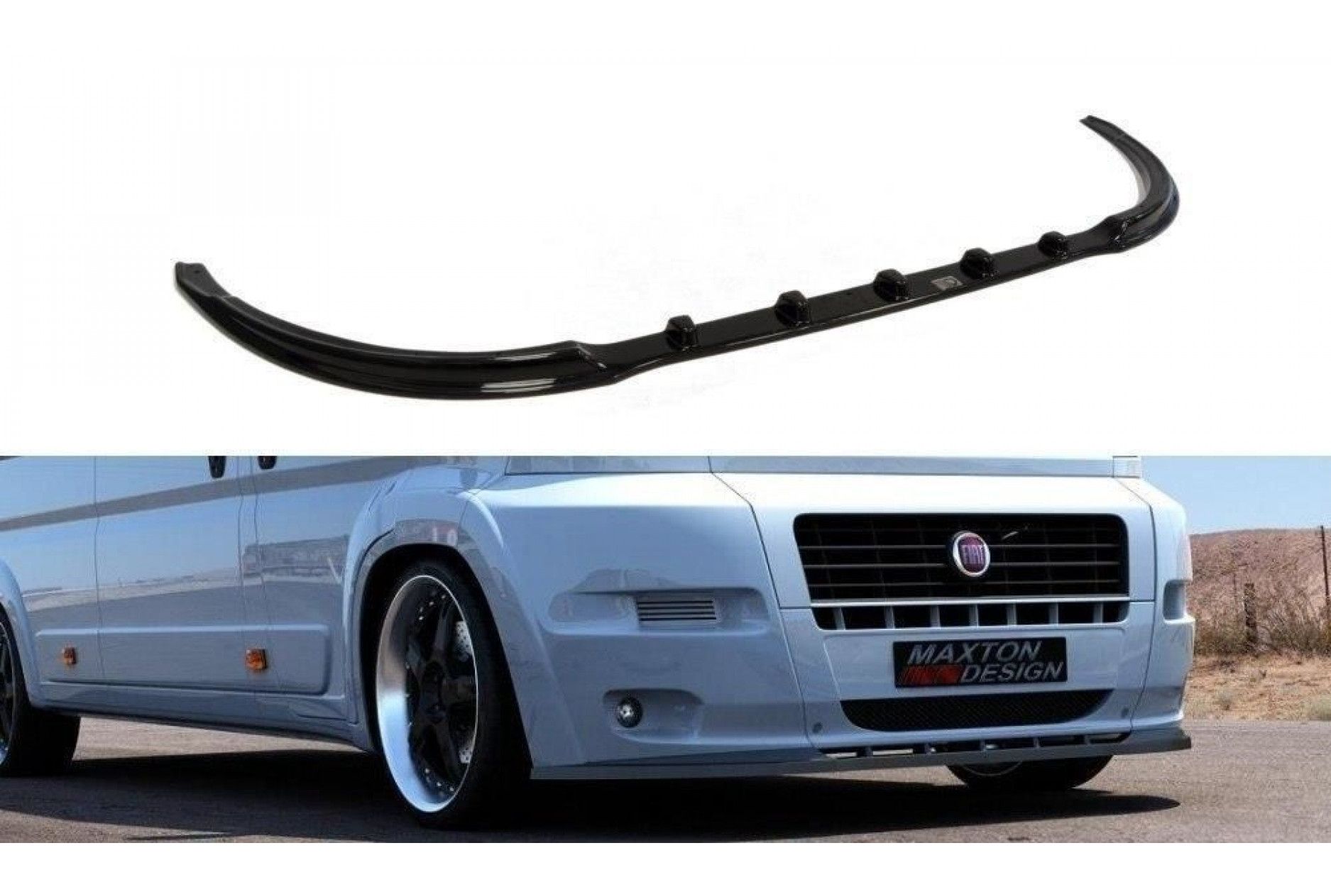 Maxton Design ABS Frontlippe für Fiat Ducato MK3 schwarz hochglanz