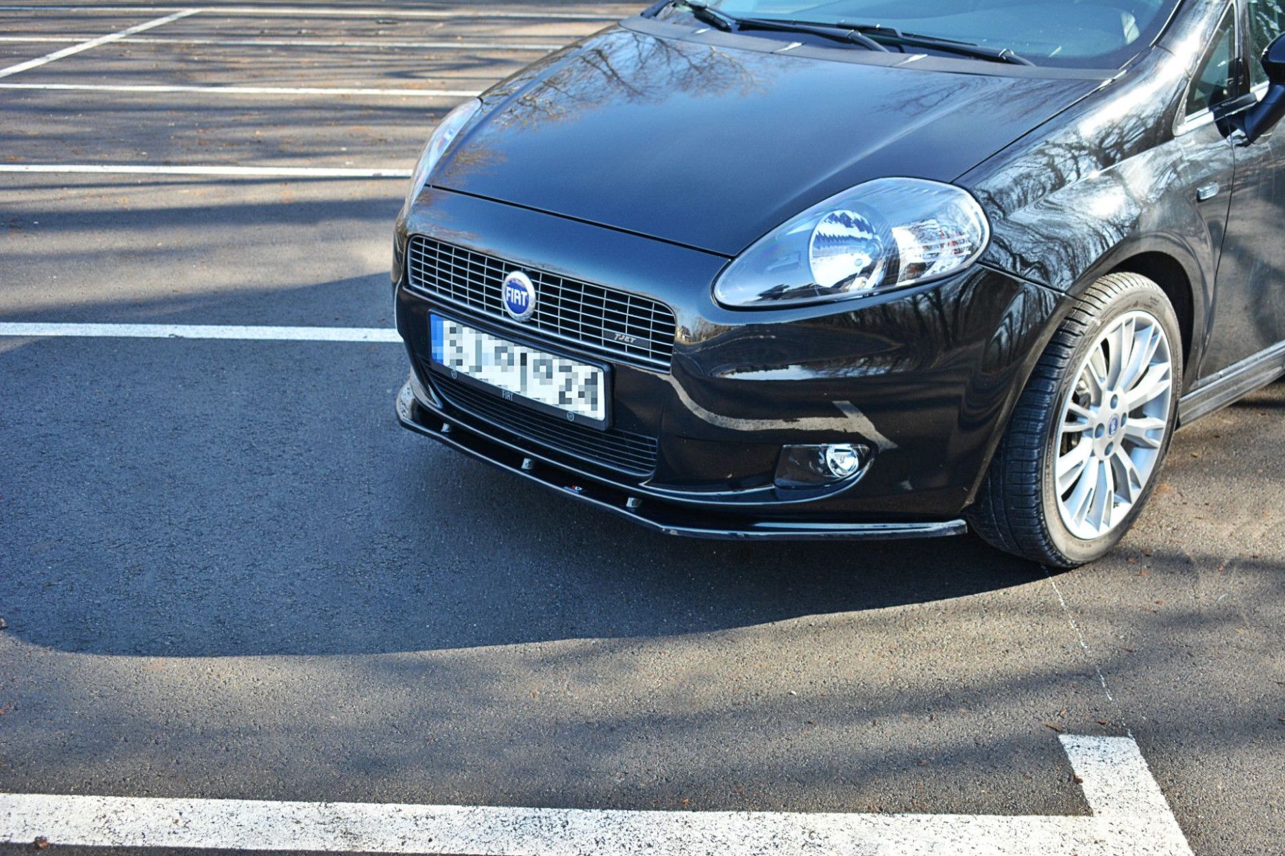 Maxton Design ABS Frontlippe für Fiat Grande Punto Grande Punto schwarz hochglanz (3) 